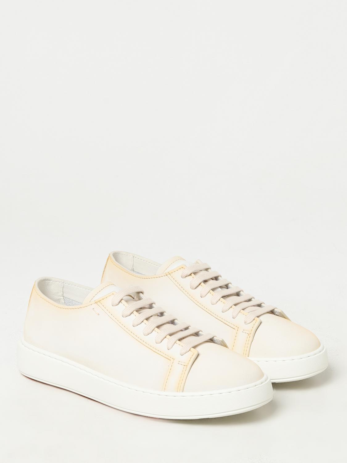スニーカー SANTONI Men Sneakers MBCD21430BARC MMDI48 WHITE SANTONI: Sneakers men - White | Santoni sneakers