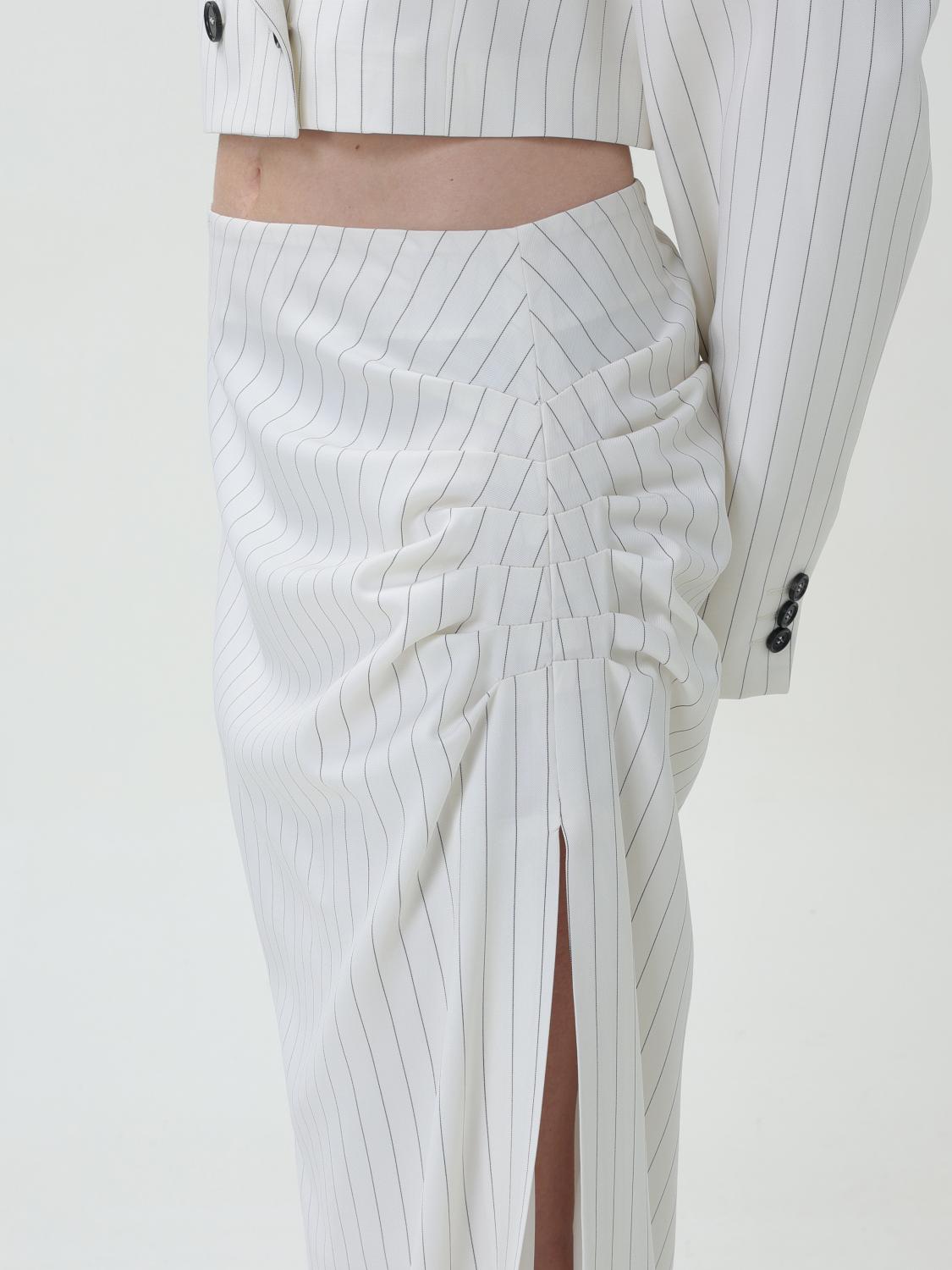 MSGM SKIRT: Skirt woman MSGM, White - Img 4