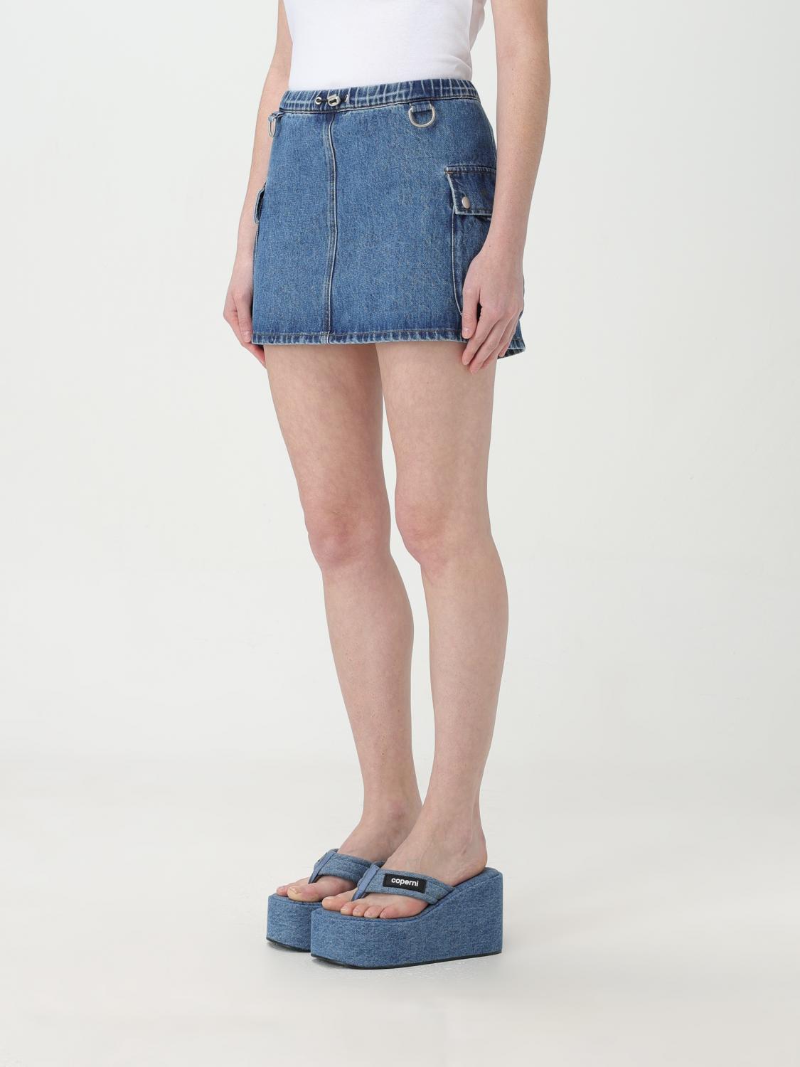 COPERNI GONNA: Gonna Coperni in denim , Blue - Img 4