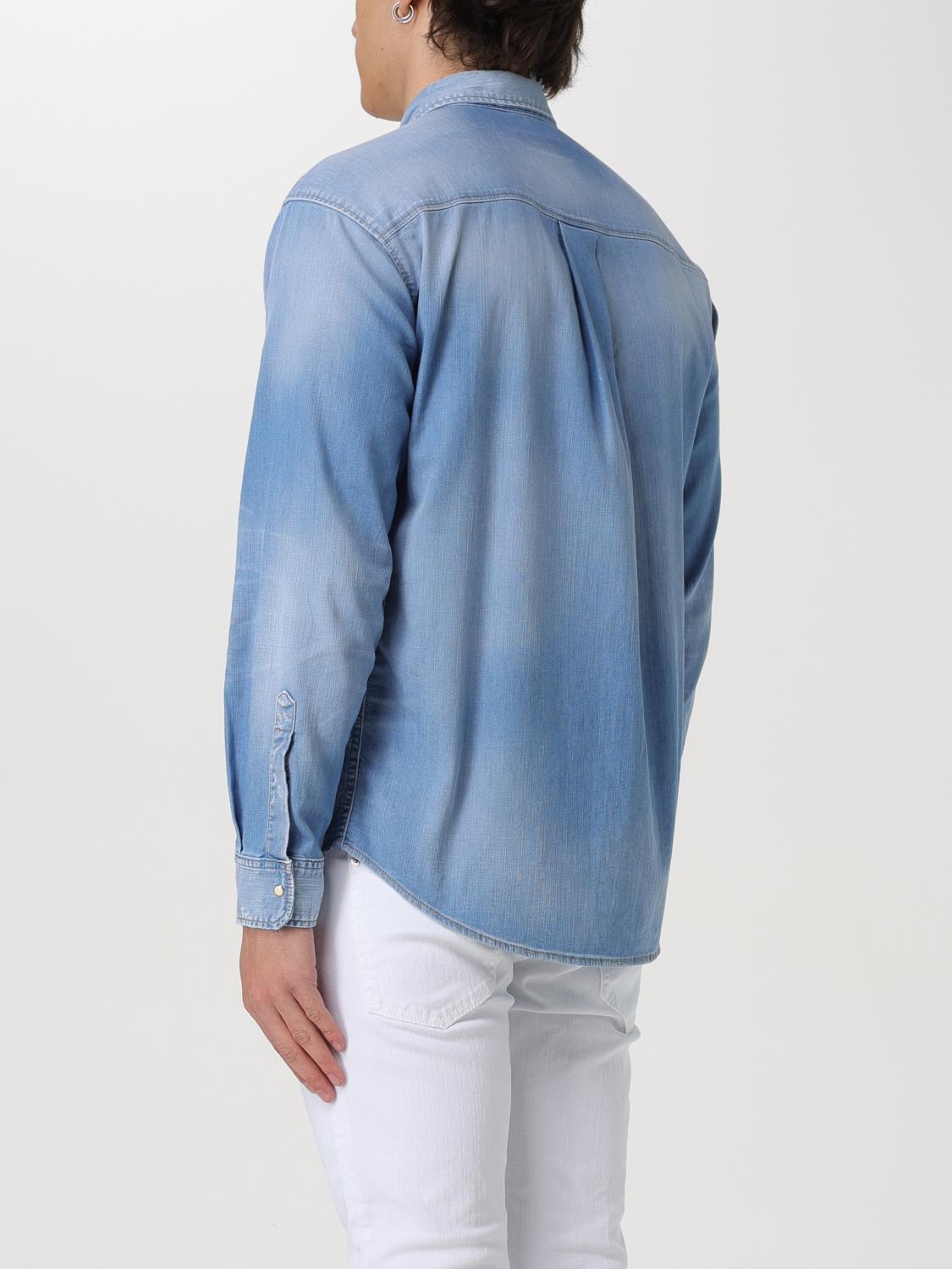 DSQUARED2 SHIRT: Shirt men Dsquared2, Blue - Img 3