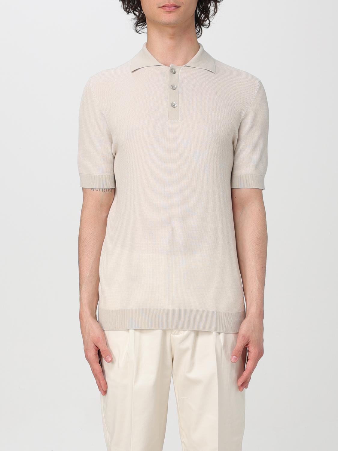PAOLO PECORA POLO: Polo hombre Paolo Pecora, Beige - Img 1
