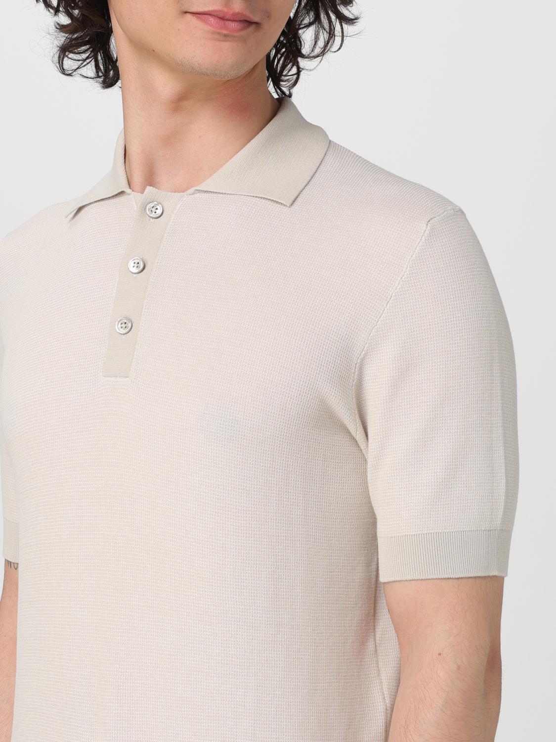 PAOLO PECORA POLO: Polo hombre Paolo Pecora, Beige - Img 3