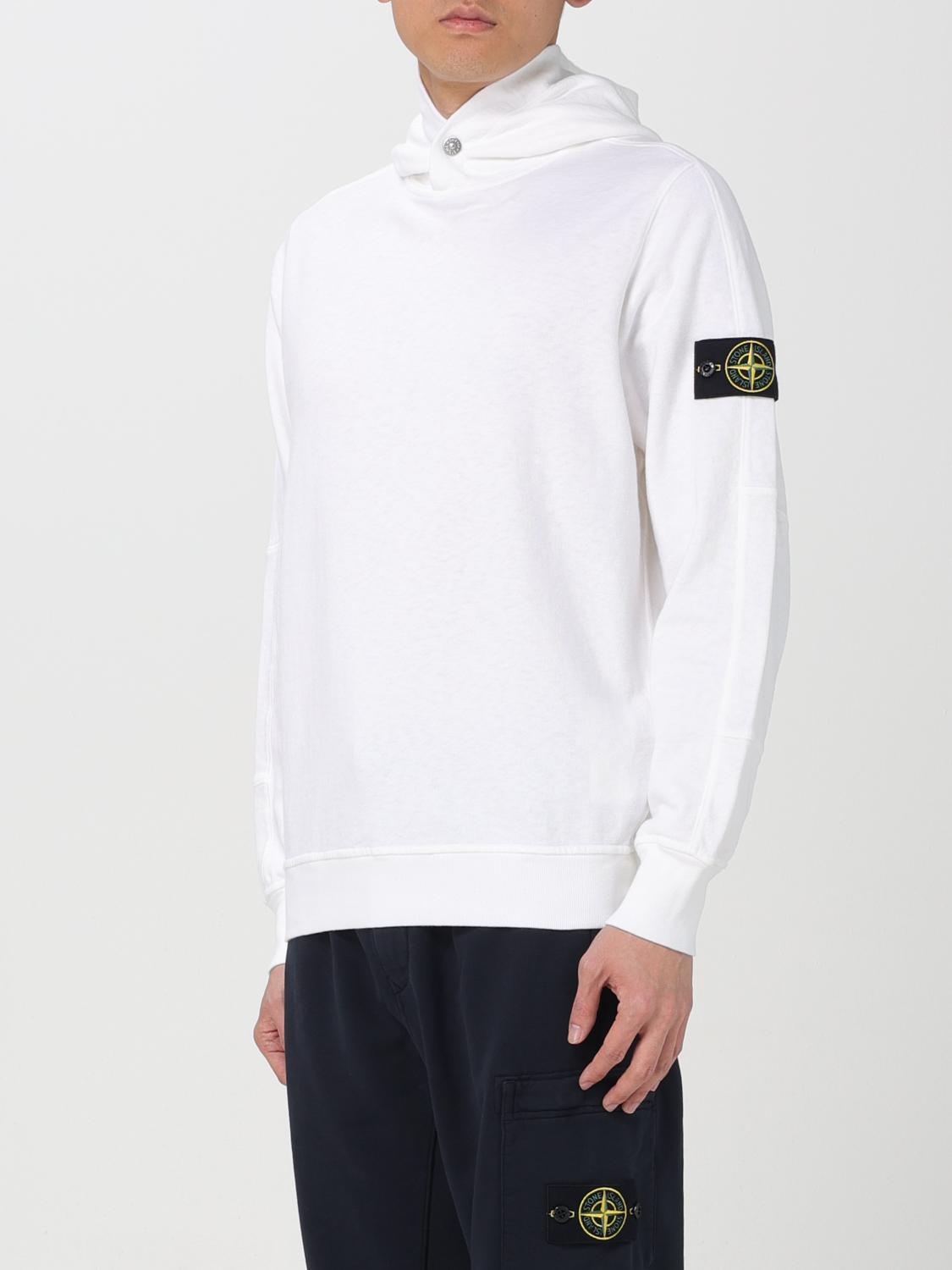 Stone  スウェット トレーナー 白 STONE ISLAND ホワイト スウェット Mens Fashion 【公式通販】