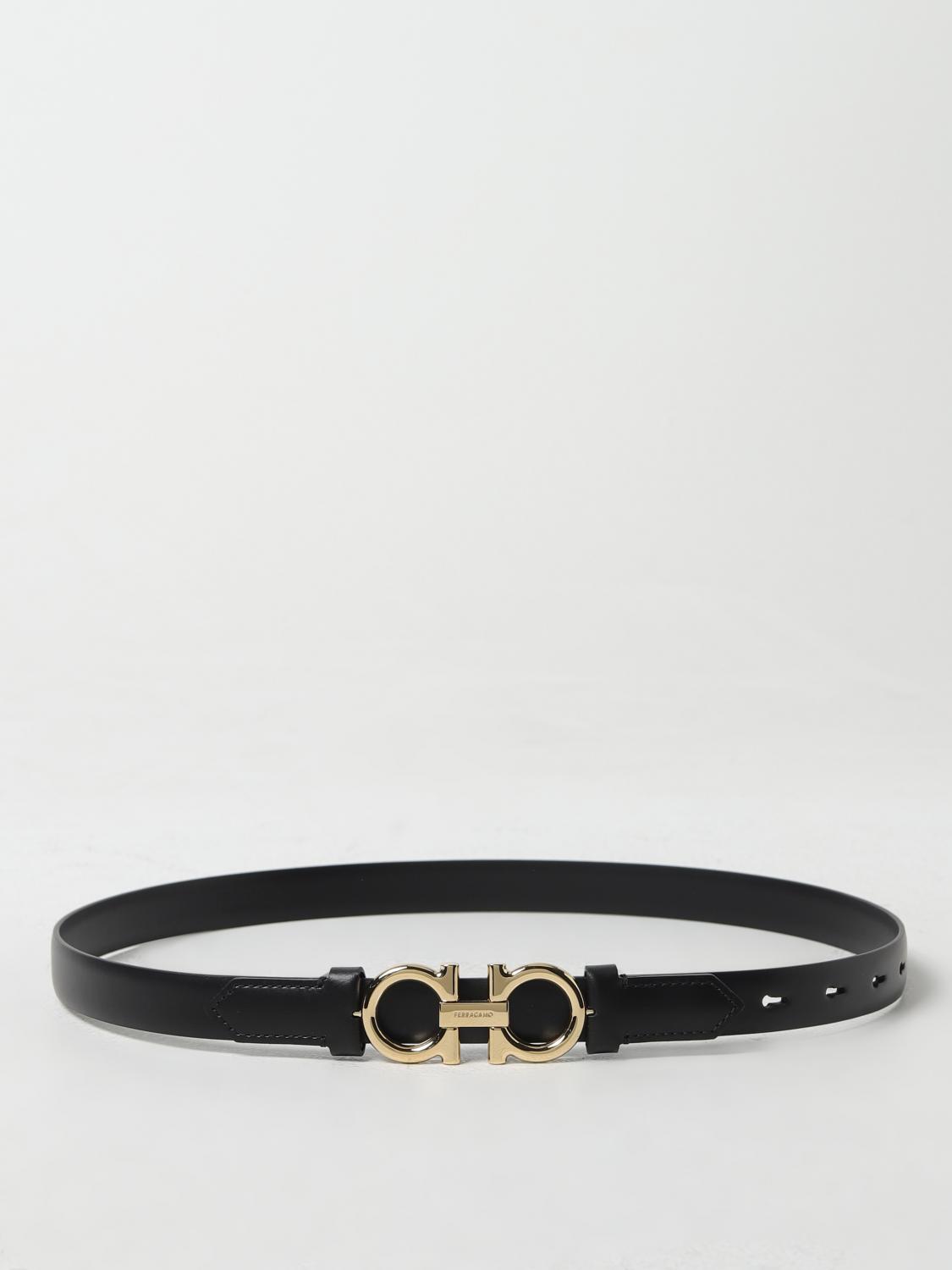 FERRAGAMO: Belt woman - Black | Ferragamo belt 23B707 715735