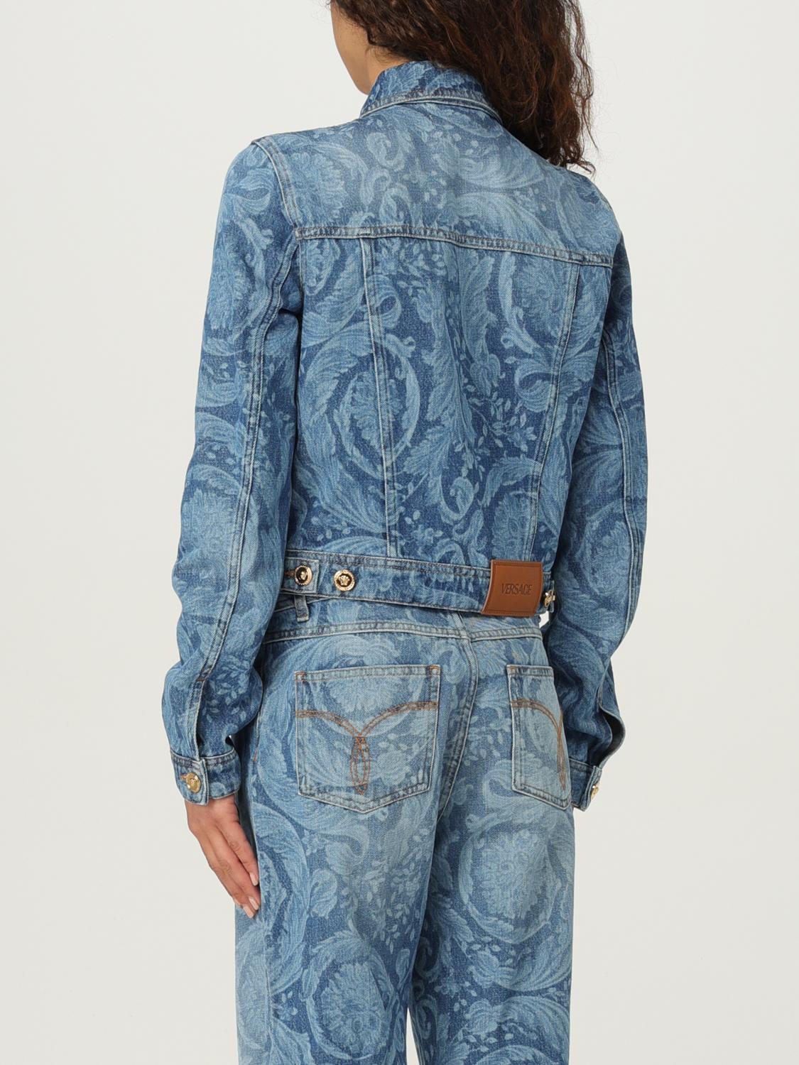 VERSACE: Jacket woman Blue Versace jacket 10141391A10029