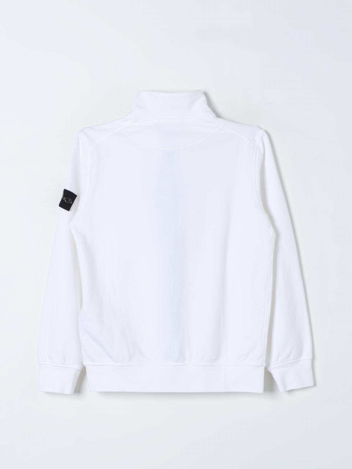 STONE ISLAND JUNIOR PULLOVER: Pullover kinder Stone Island Junior, Weiß - Img 2