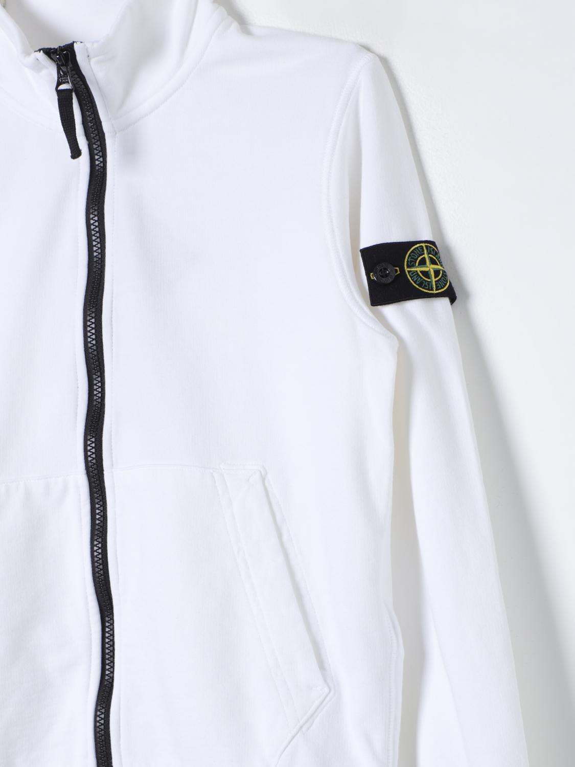STONE ISLAND JUNIOR PULLOVER: Pullover kinder Stone Island Junior, Weiß - Img 3