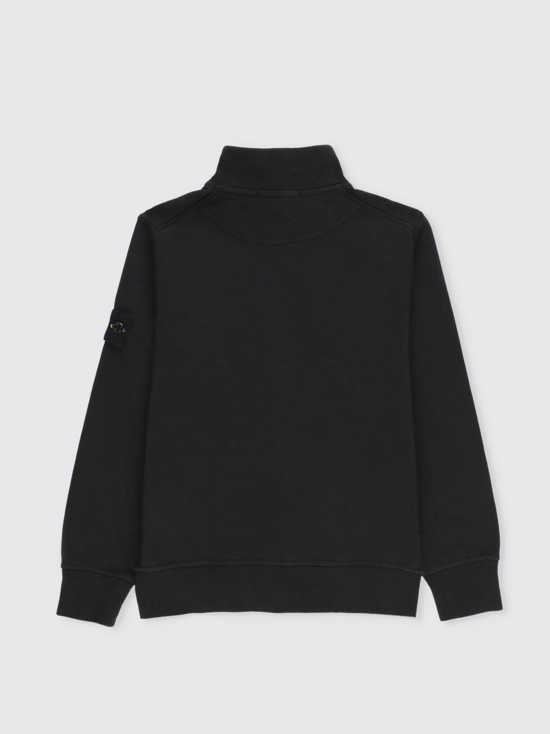 STONE ISLAND JUNIOR PULLOVER: Pullover kinder Stone Island Junior, Schwarz - Img 2