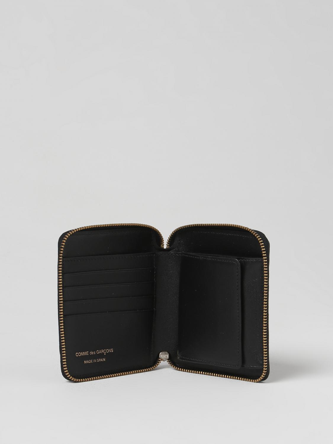 COMME DES GARÇONS WALLET 지갑: Comme Des Garçons Wallet 가죽 지갑, 블랙 - Img 2