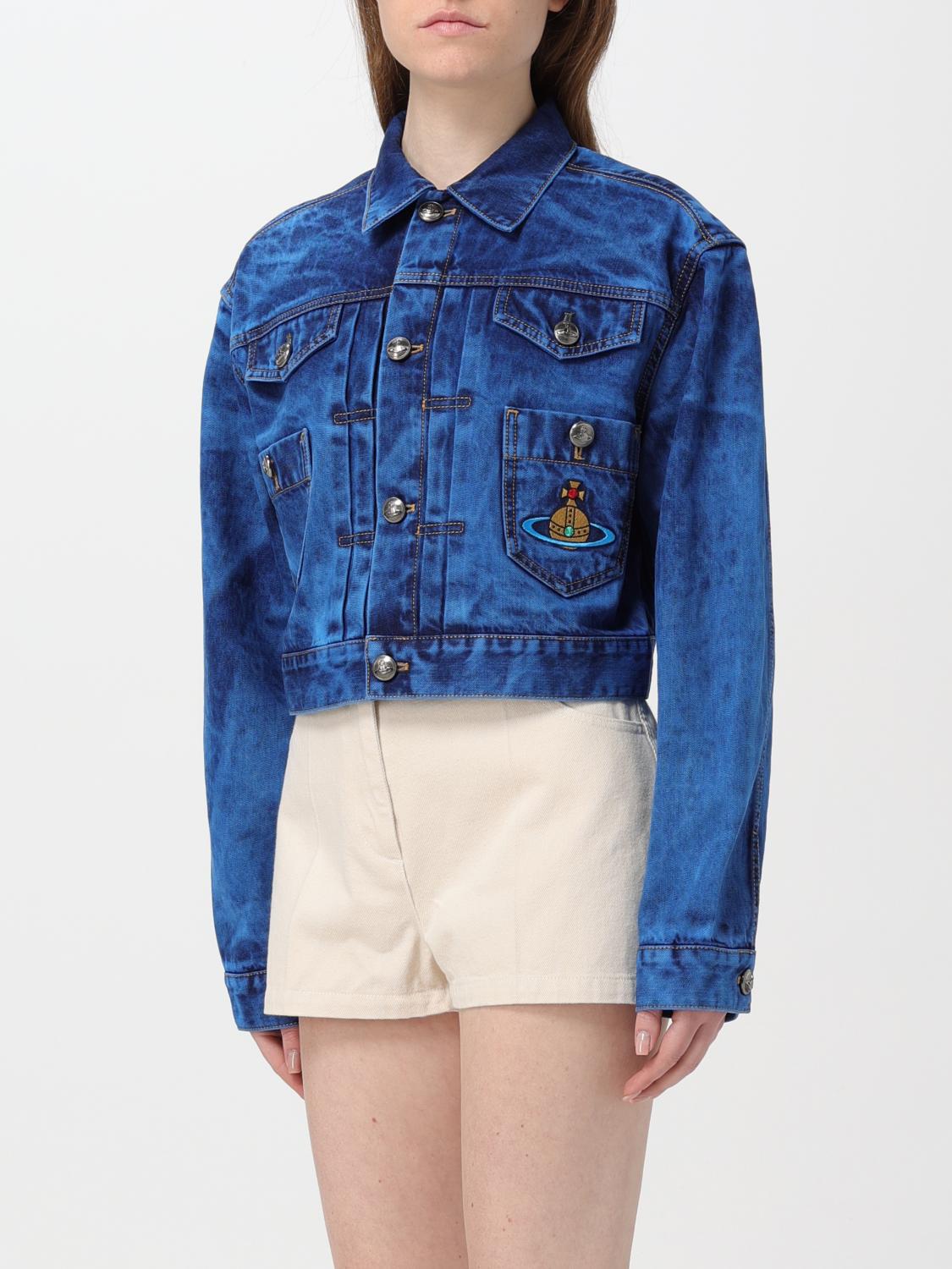 Vivienne Westwood ブルー ジャケット 追跡あり☆Vivienne Westwood☆ブルーデニムジャケット (Vivienne