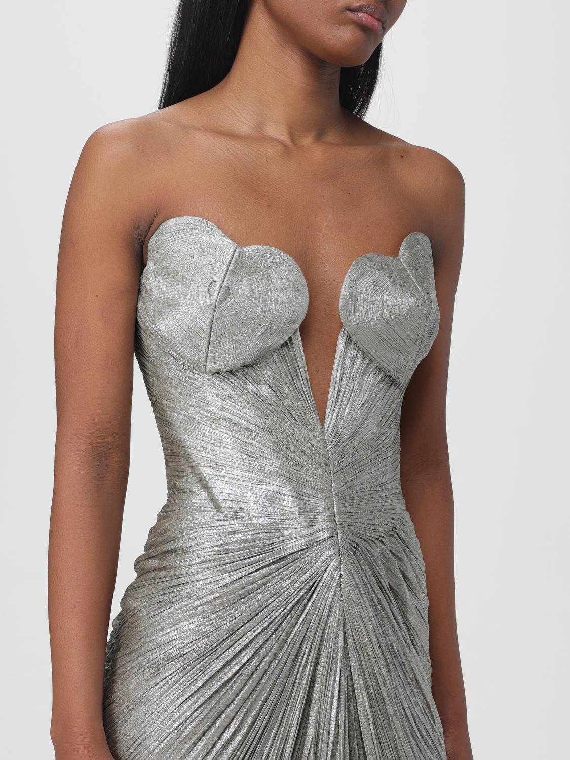 MARIA LUCIA HOHAN: Dress woman - Silver | Maria Lucia Hohan