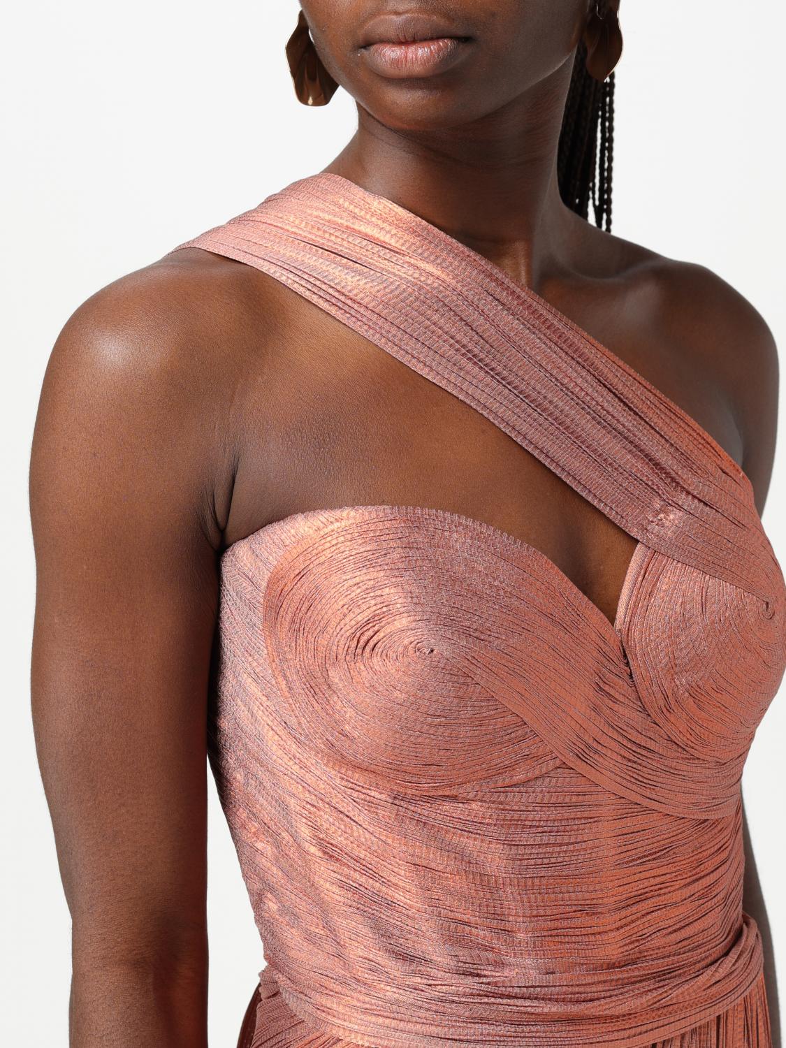 MARIA LUCIA HOHAN VESTIDO: Vestido mujer Maria Lucia Hohan, Bronce - Img 4