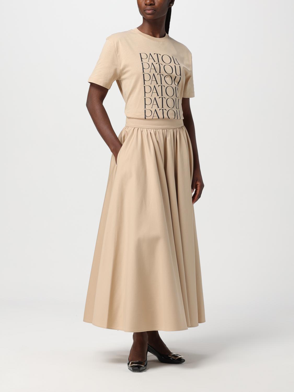PATOU: Skirt woman - Beige | Patou skirt SK0640074 online at