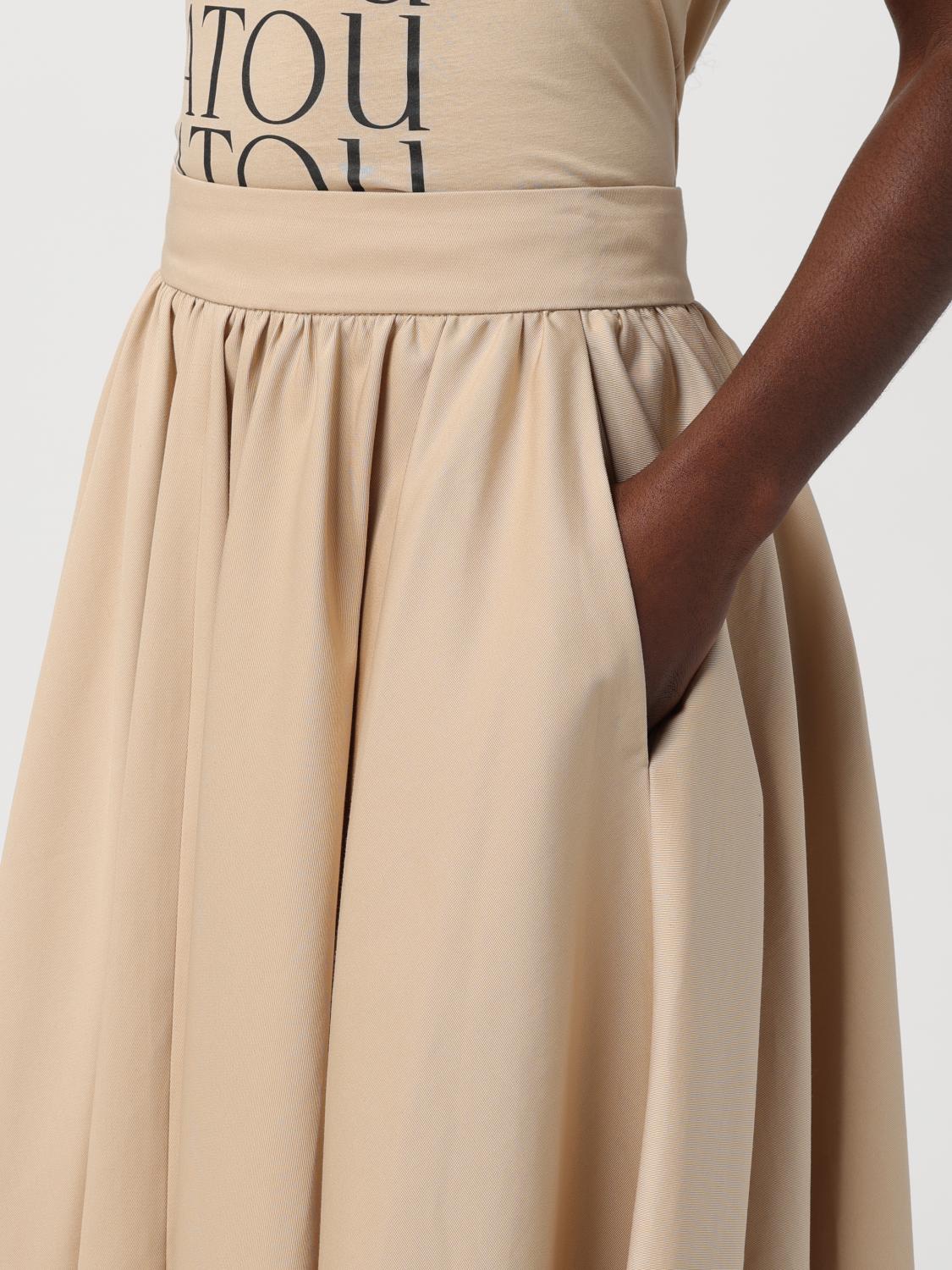 PATOU: Skirt woman - Beige | Patou skirt SK0640074 online at
