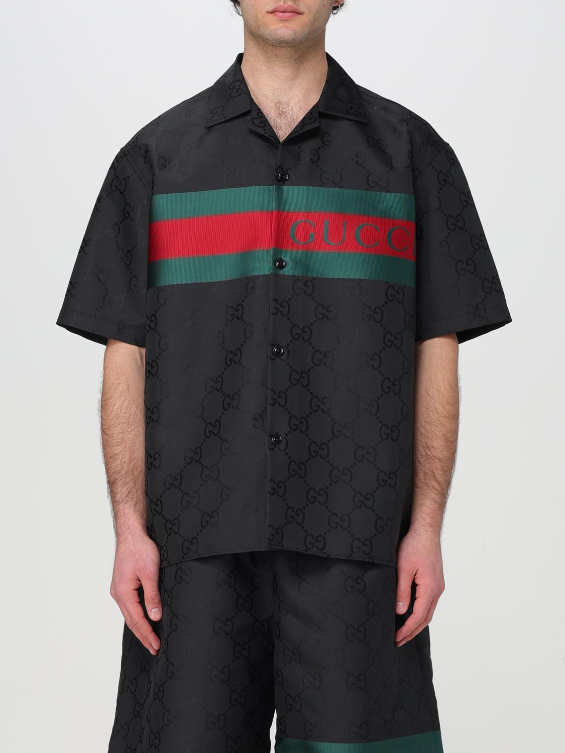 GUCCI CAMISA: Camisa hombre Gucci, Negro - Img 1