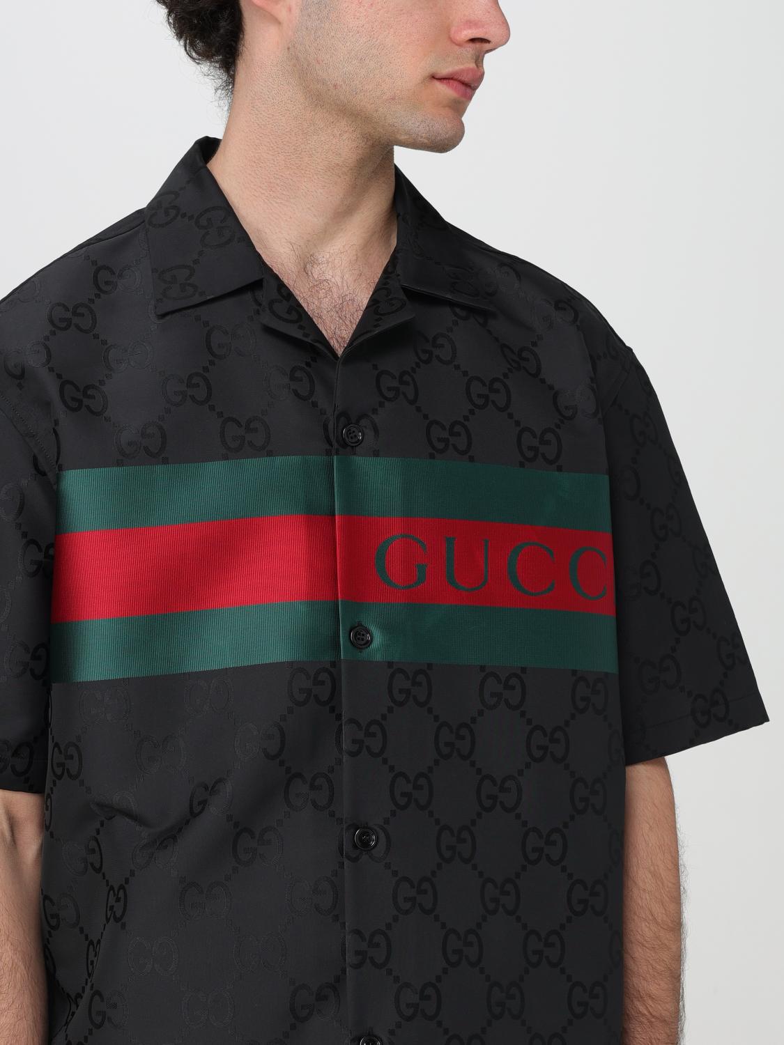 GUCCI CAMISA: Camisa hombre Gucci, Negro - Img 5