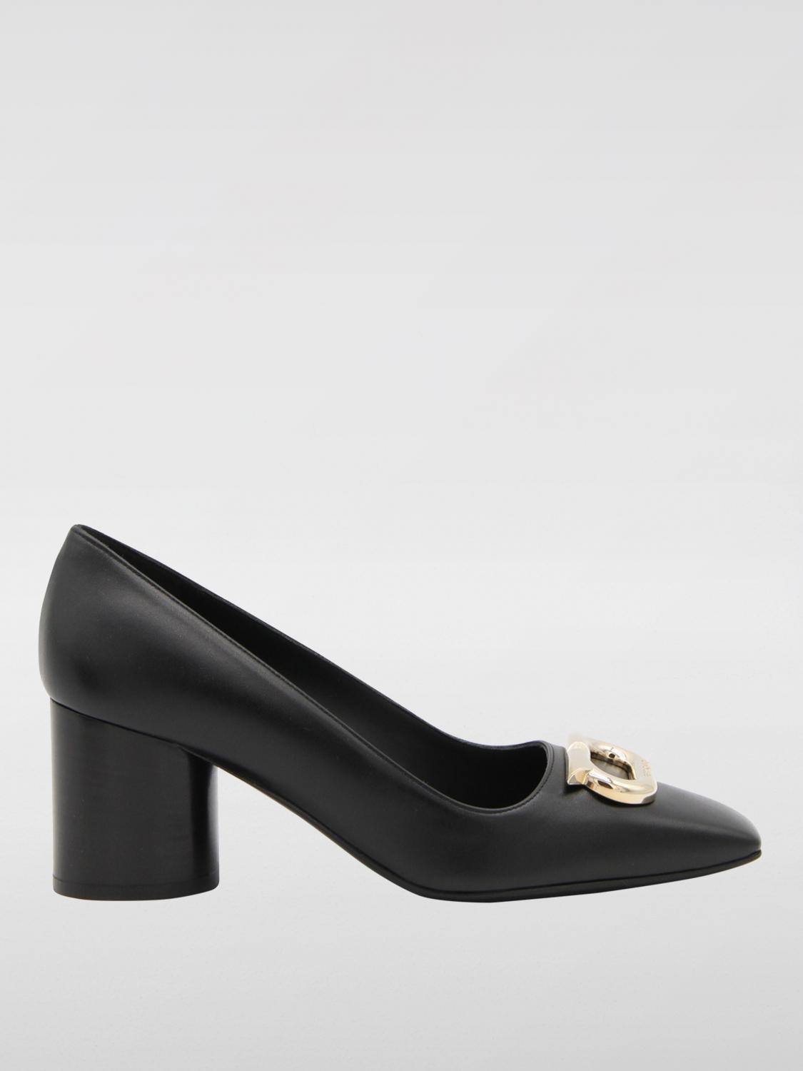 FERRAGAMO: High heel shoes woman - Black | Ferragamo high heel shoes ...