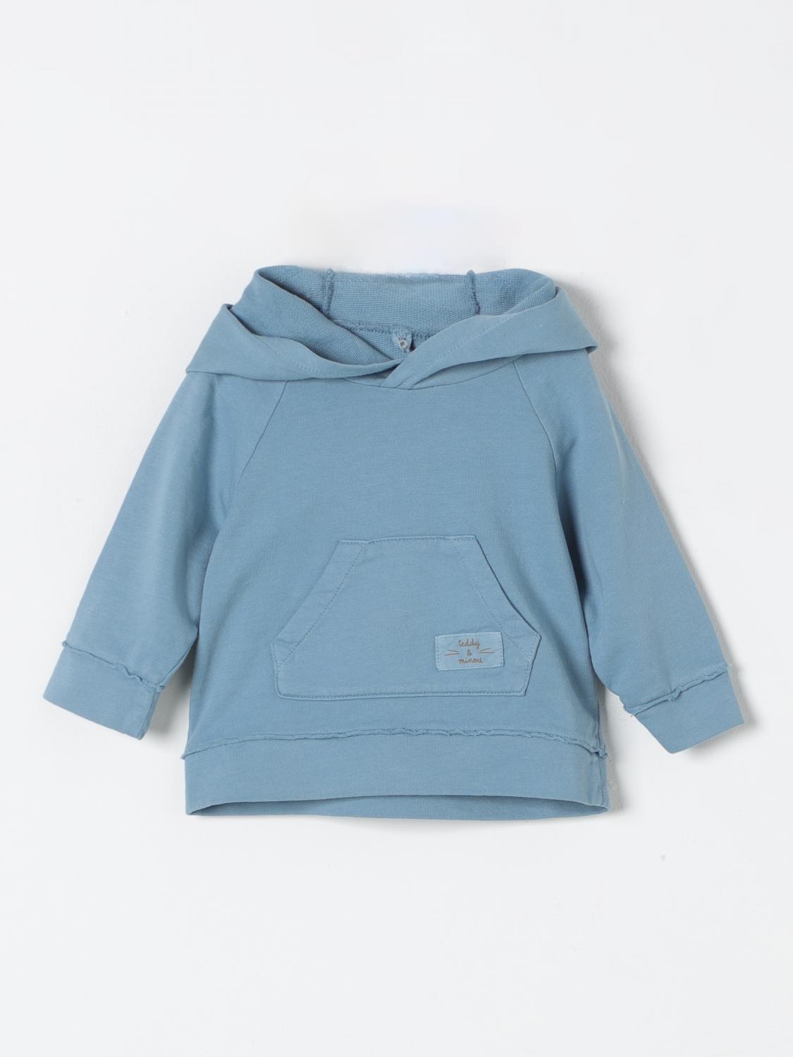 TEDDY & MINOU SWEATER: Sweater kids Teddy & Minou, Denim - Img 1