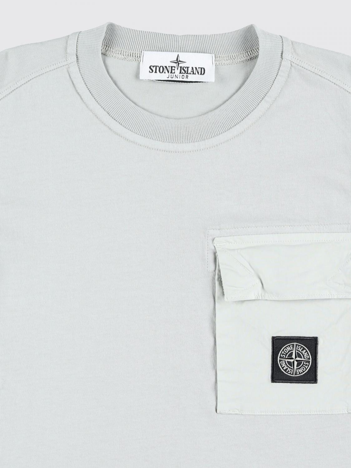 STONE ISLAND JUNIOR CAMISETA: Camiseta niños Stone Island Junior, Gris - Img 3