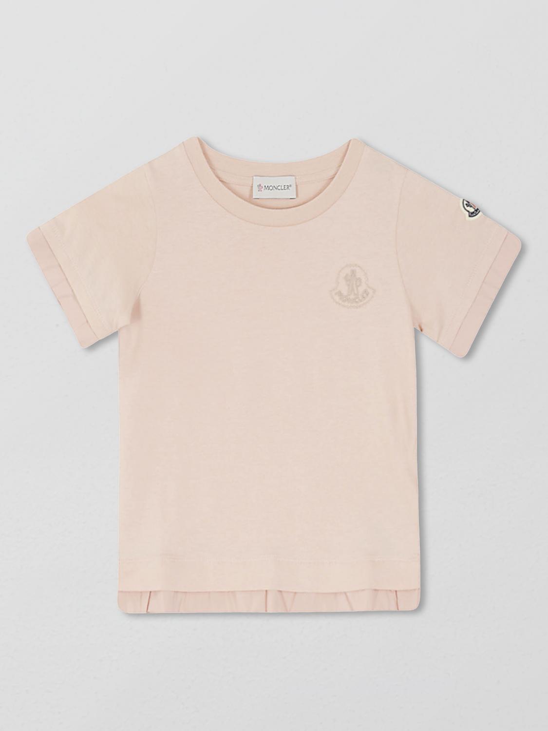 MONCLER T-SHIRT: T-shirt kids Moncler, Pink - Img 1
