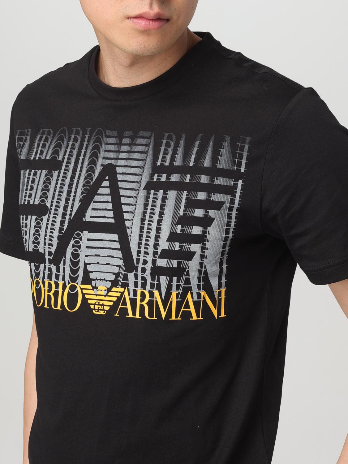 EA7 T-SHIRT: T-shirt men Ea7, Black - Img 3