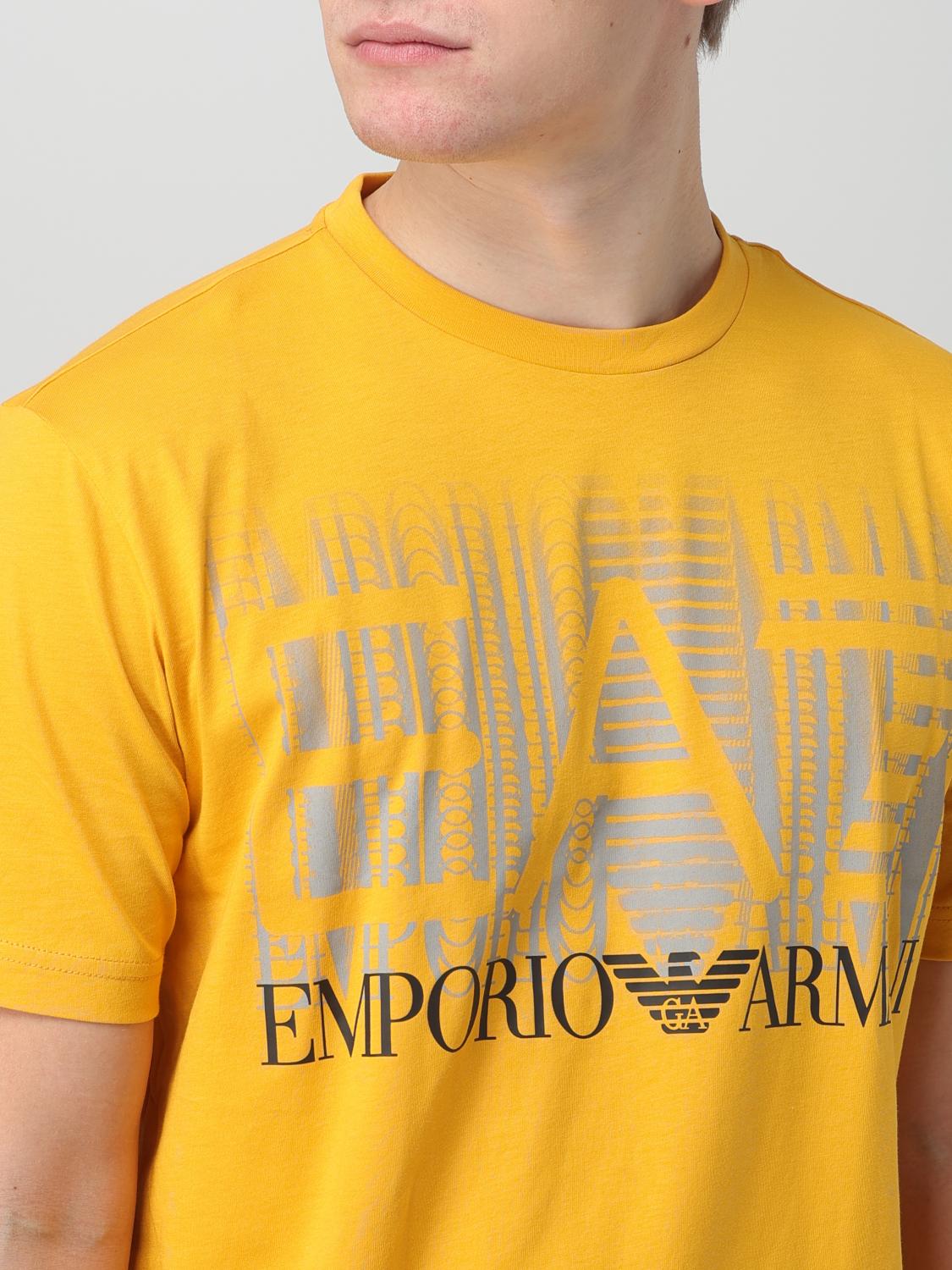 EA7 CAMISETA: Camiseta hombre Ea7, Amarillo - Img 3