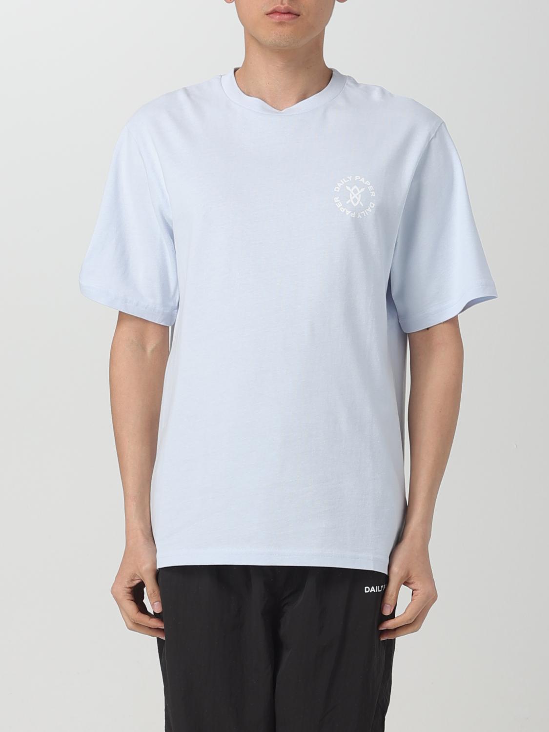 Tシャツ・カットソー DAILY PAPER Men T-shirt Blue 2412008 HALOGEN BLUE Daily Paper Outlet: T-shirt men - Blue | Daily Paper t-shirt
