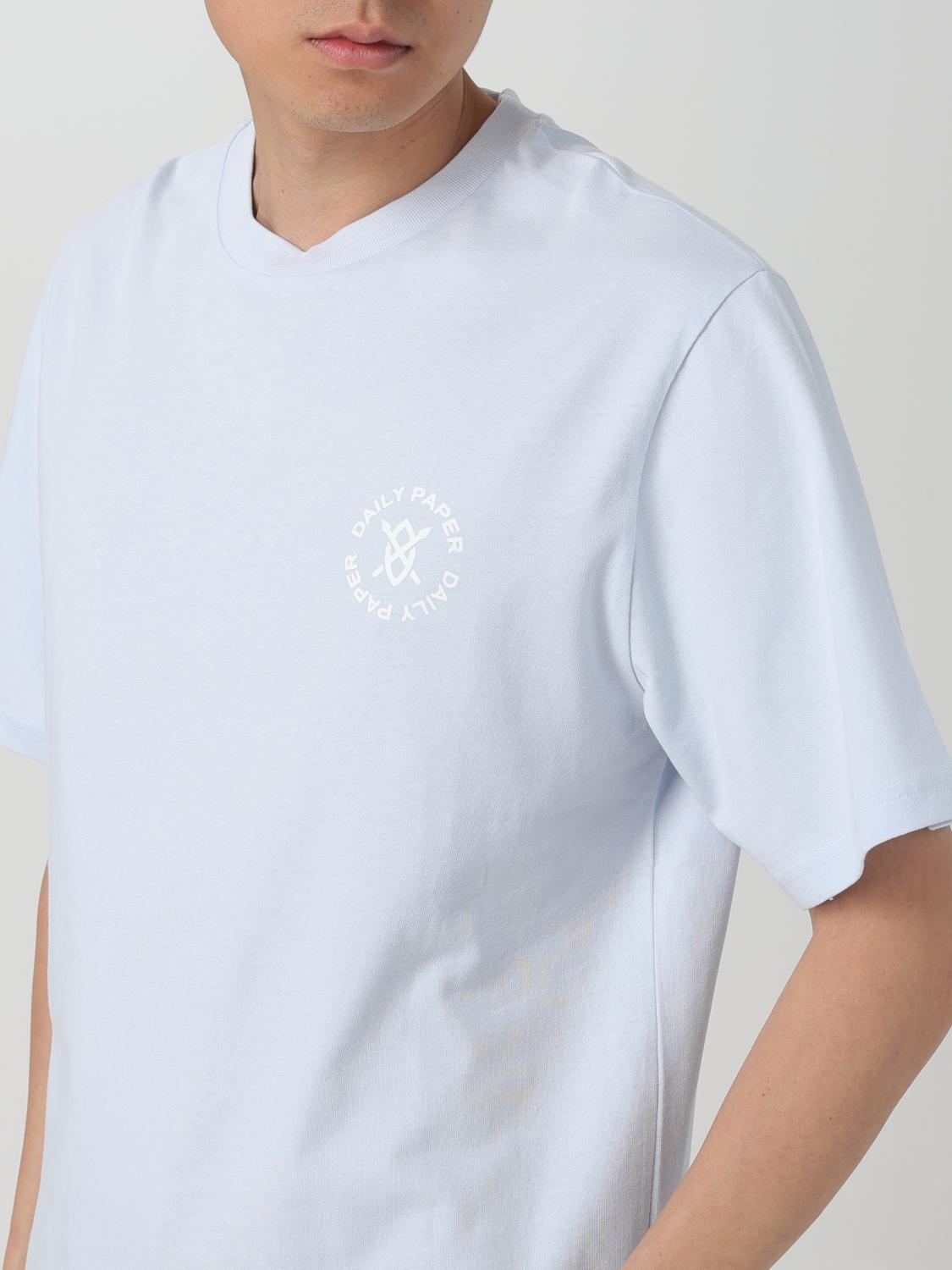 Tシャツ・カットソー DAILY PAPER Men T-shirt Blue 2412008 HALOGEN BLUE Daily Paper Outlet: T-shirt men - Blue | Daily Paper t-shirt