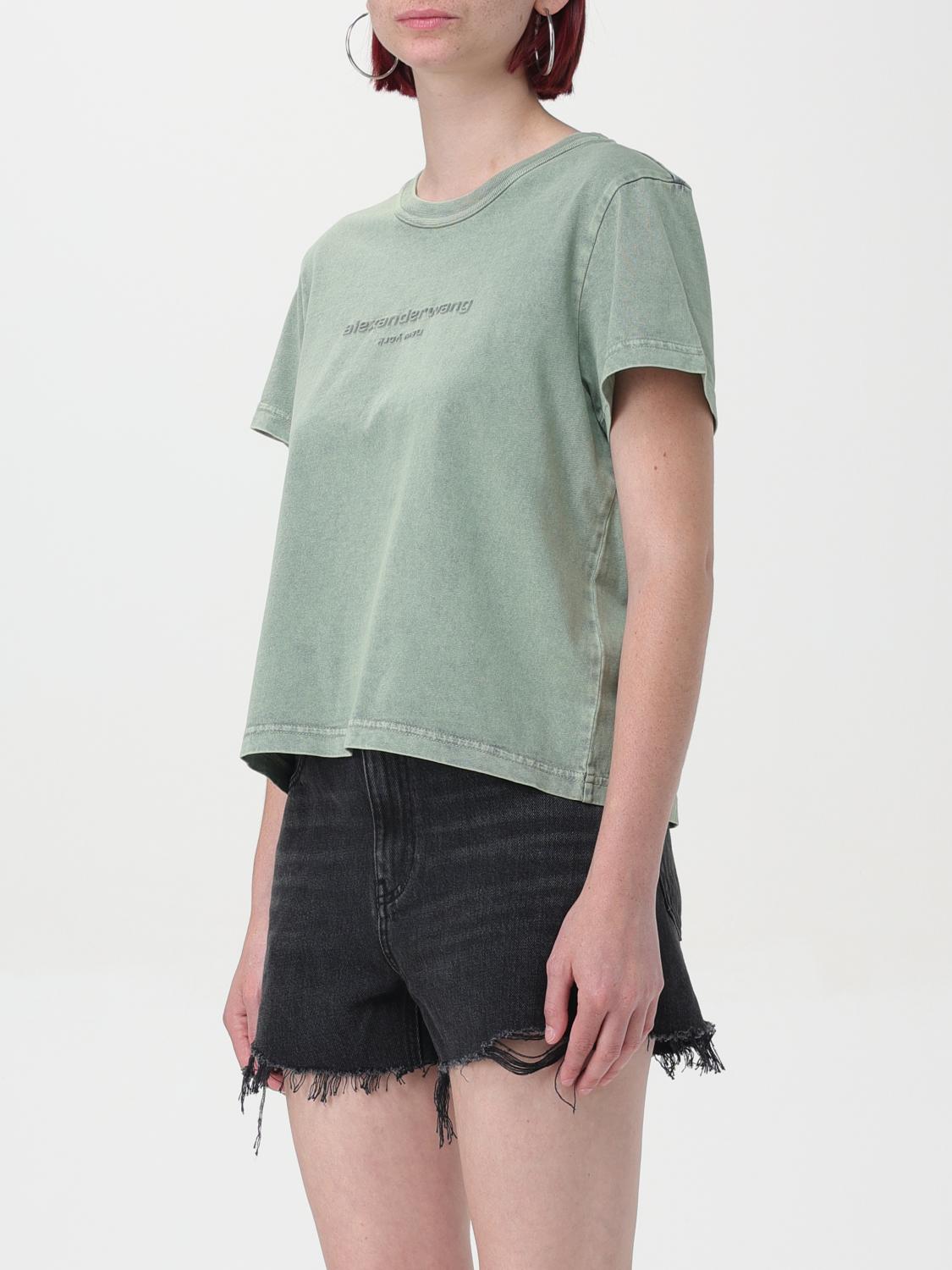 Alexander Wang T-shirt woman - Green | 1CC2241890 | GIGLIO.COM