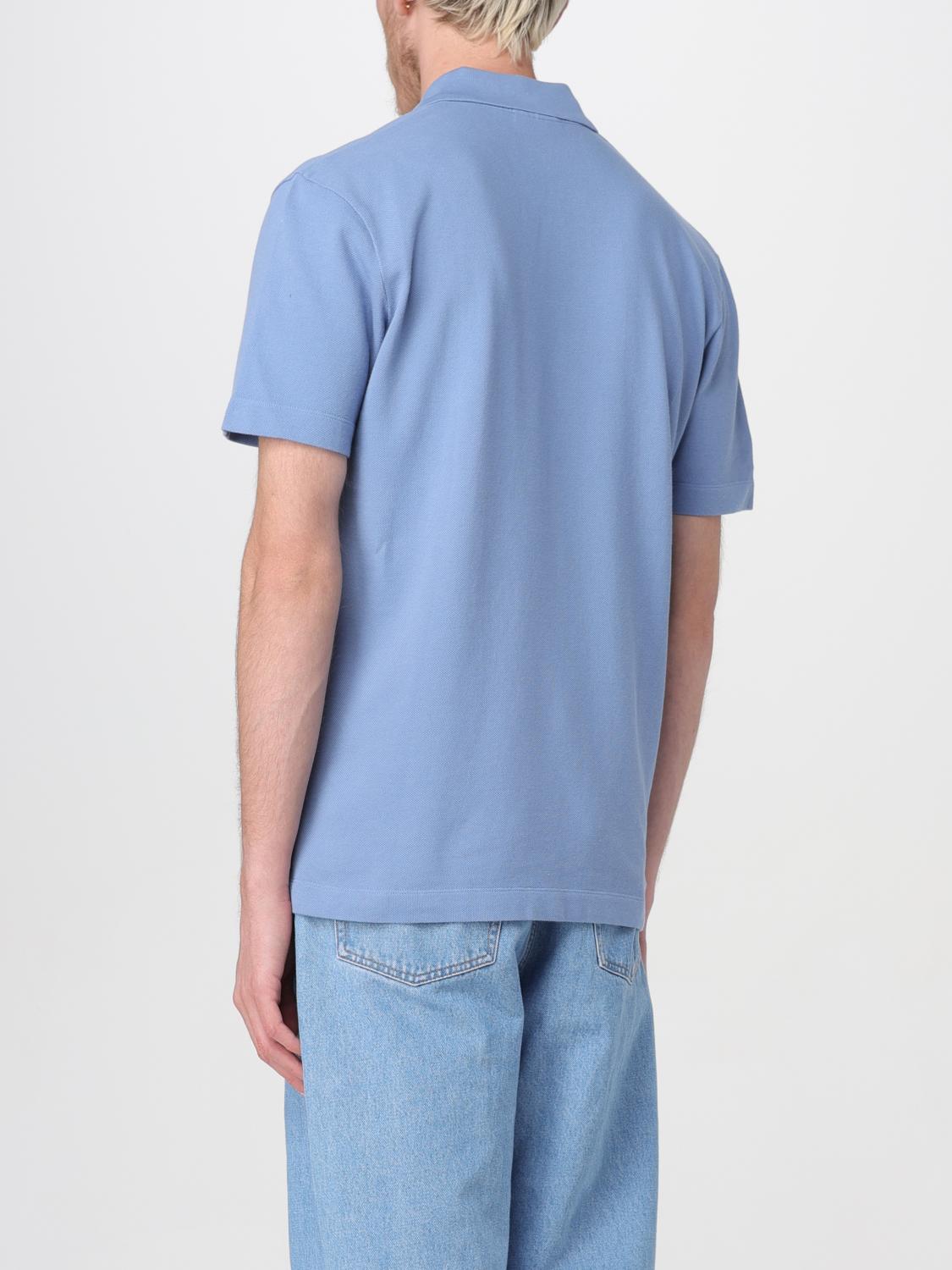 MAISON KITSUNÉ POLO SHIRT: Polo shirt men Maison KitsunÉ, Blue - Img 2