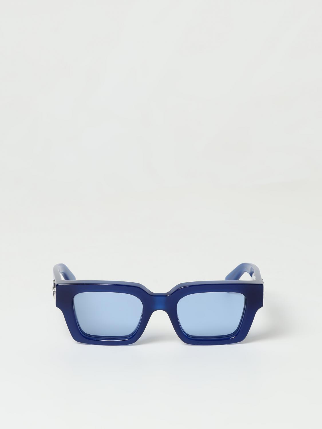 OFF-WHITE OCCHIALI DA SOLE: Occhiali da sole Virgil Off-White in acetato , Blue - Img 3