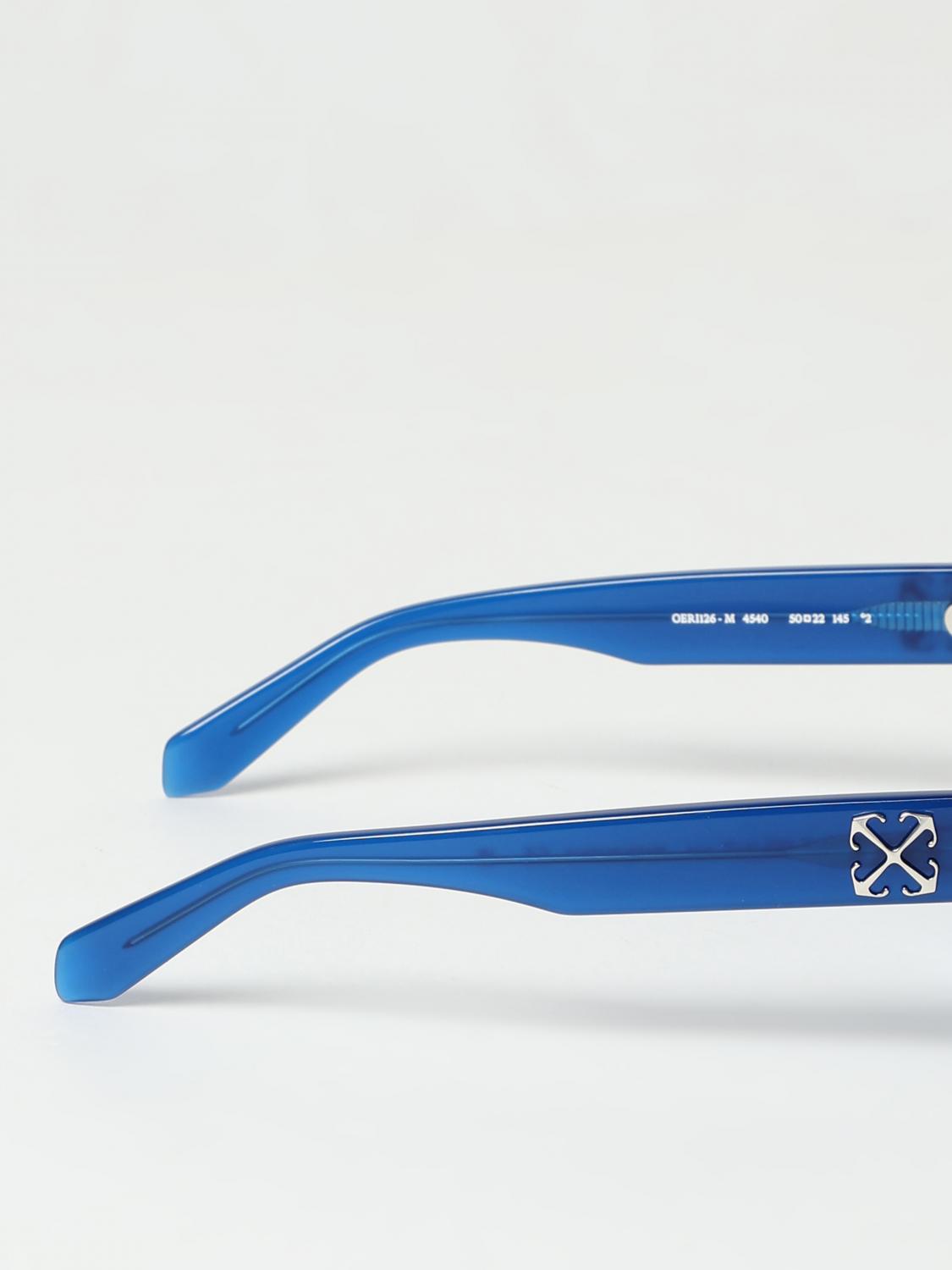 OFF-WHITE OCCHIALI DA SOLE: Occhiali da sole Virgil Off-White in acetato , Blue - Img 4