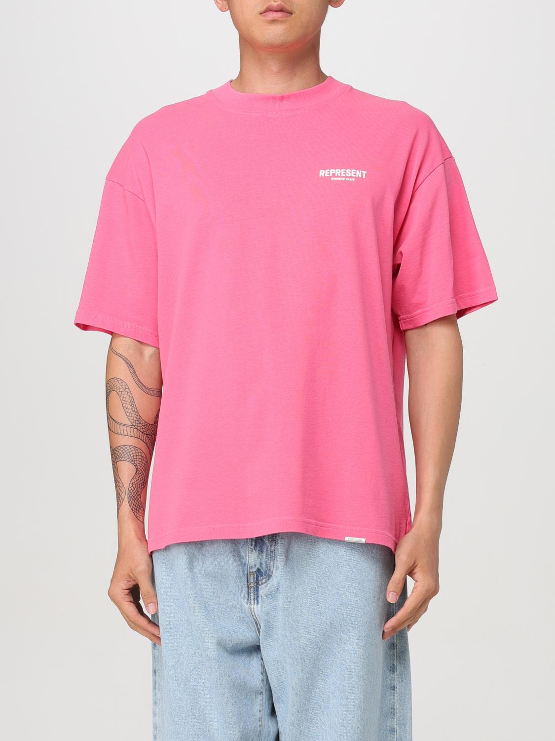 REPRESENT T-SHIRT: T-shirt herren Represent, Pink - Img 1