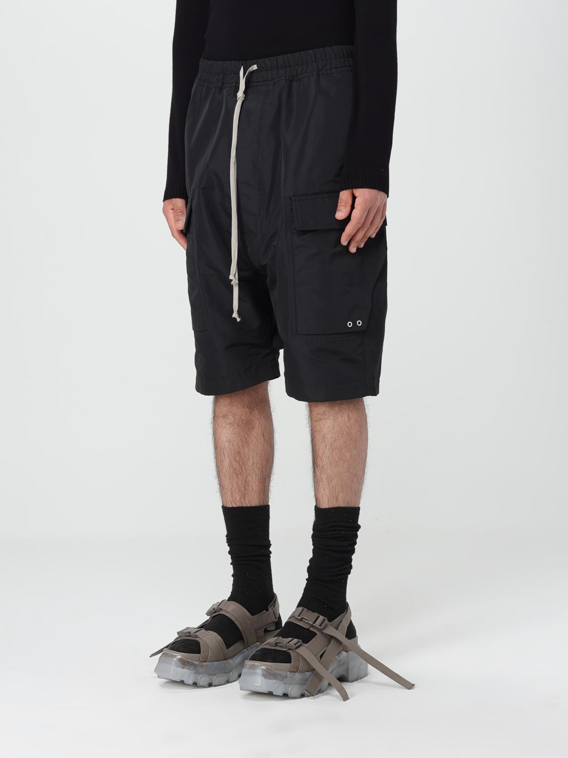 RICK OWENS：ショートパンツ メンズ - ブラック | GIGLIO.COM