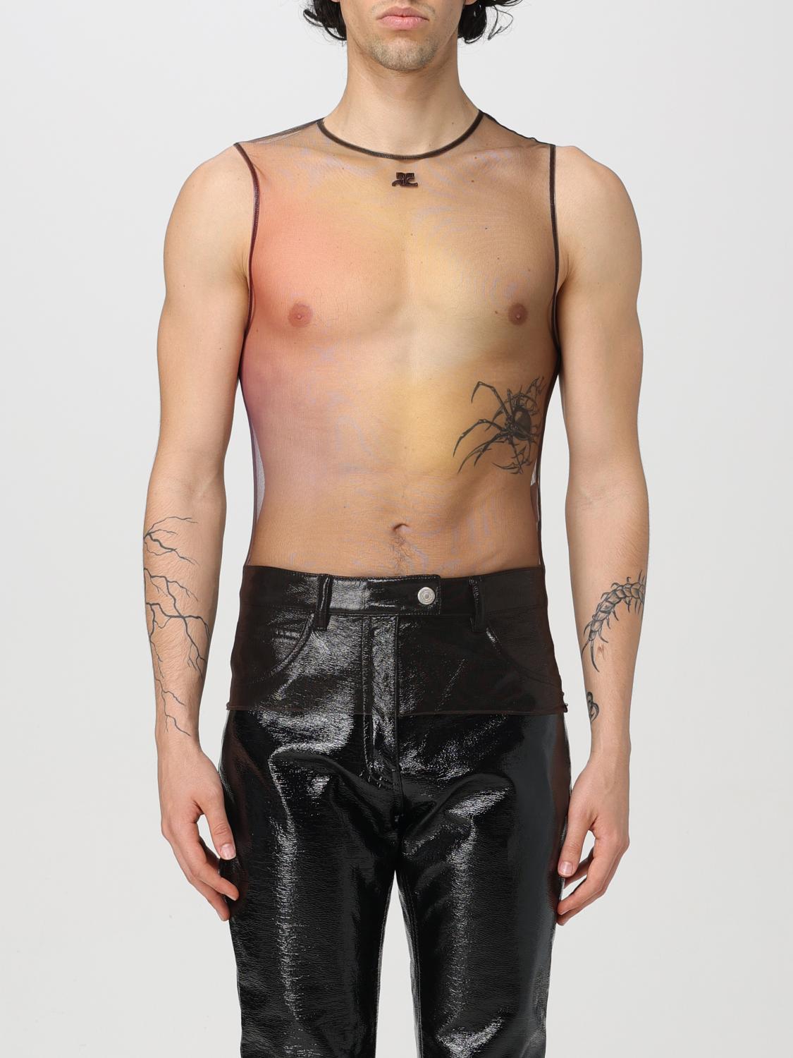 COURRÈGES TANK TOP: Tank top men CourrÈges, Multicolor - Img 1