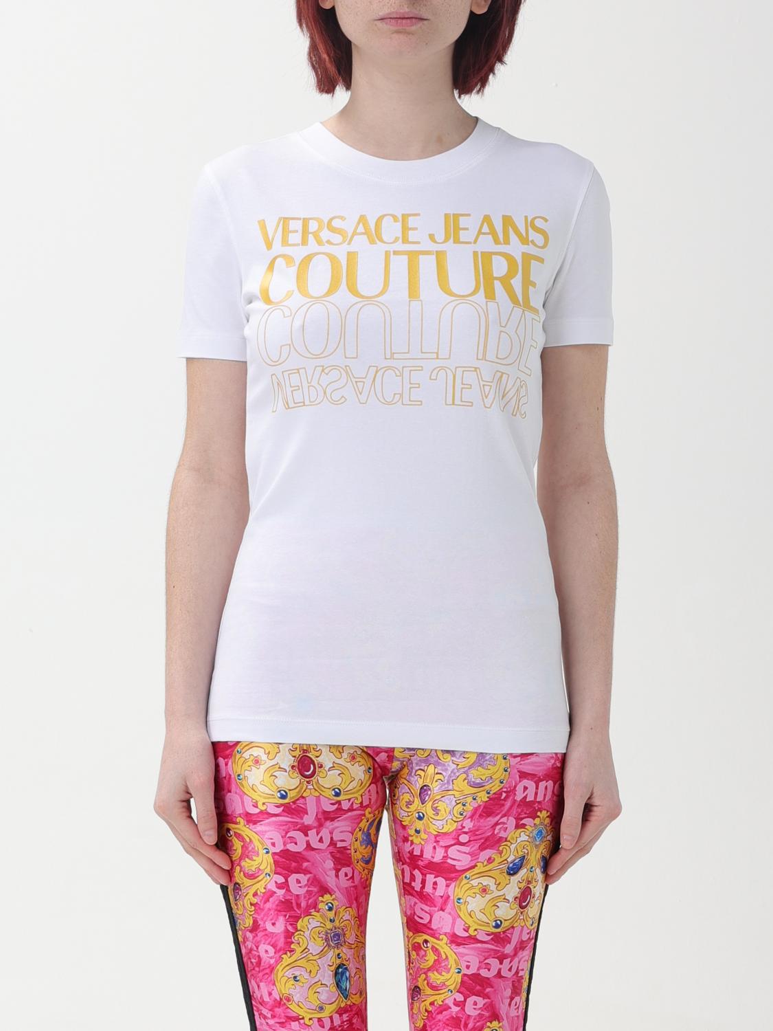 VERSACE JEANS COUTURE T-SHIRT: T-shirt woman Versace Jeans Couture, White - Img 1