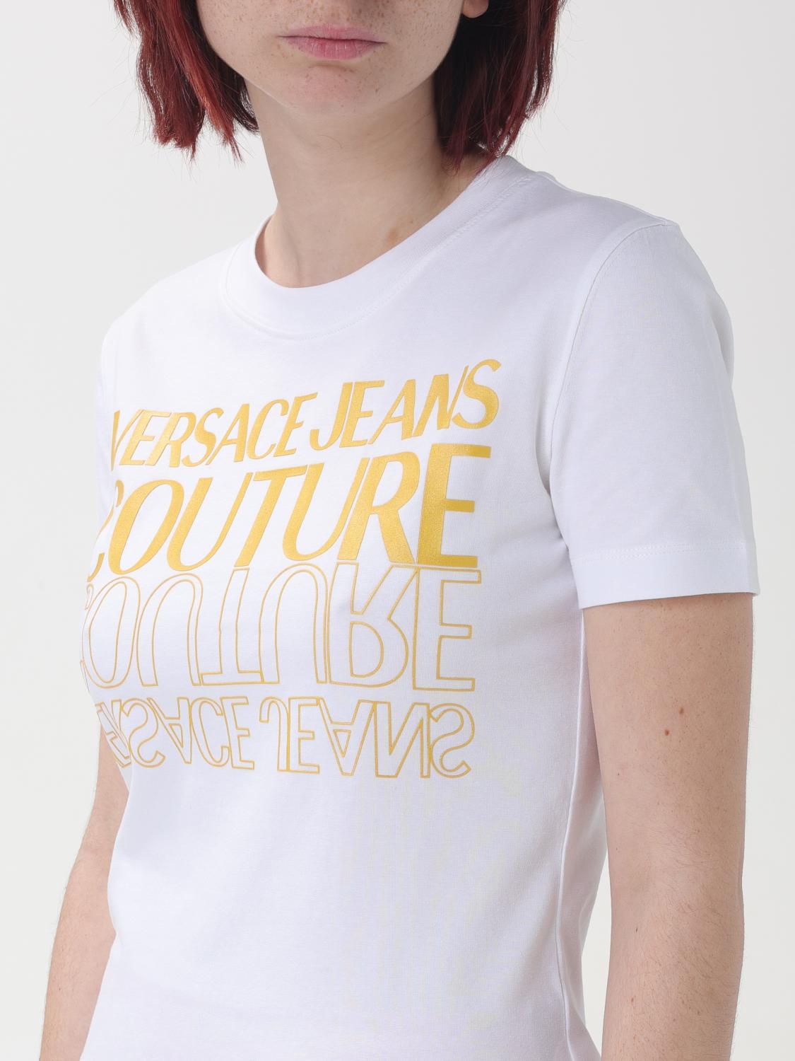 VERSACE JEANS COUTURE T-SHIRT: T-shirt woman Versace Jeans Couture, White - Img 3