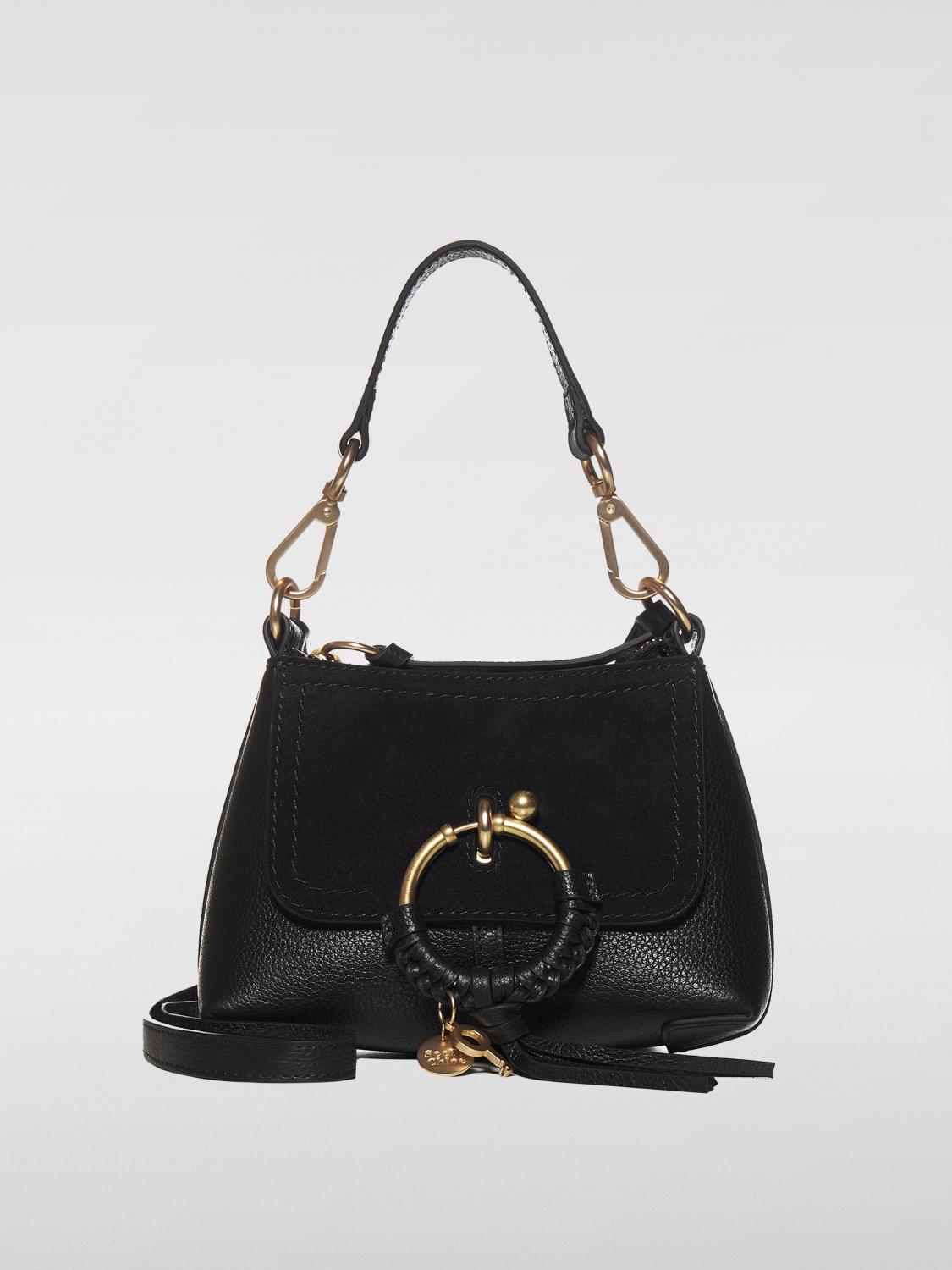 SEE BY CHLOÉ BORSA MINI: Borsa Joan See by Chloé in pelle, Nero - Img 1
