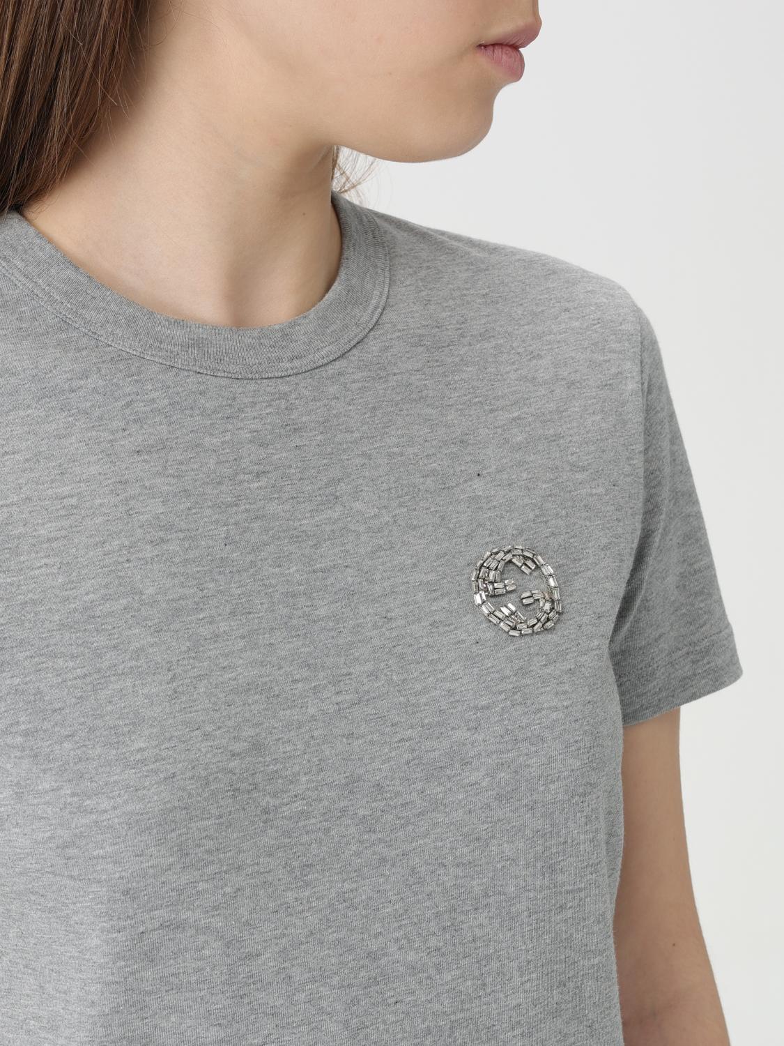 Gucci Tシャツ レディース - グレー | 748287XJGDW | GIGLIO.COM