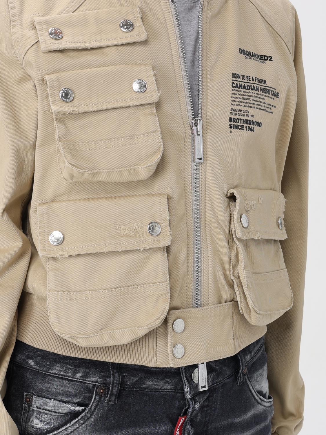 Dsquared2 Jacket woman - Beige | S75AM1018S39021 | GIGLIO.COM