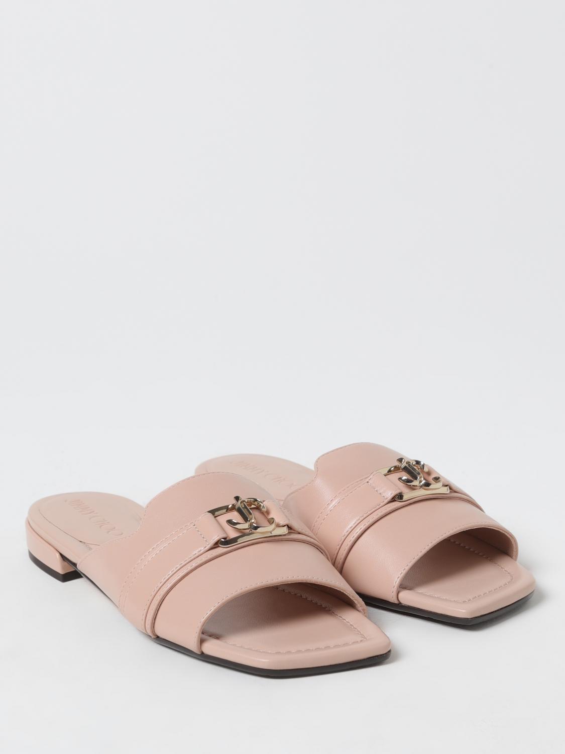 JIMMY CHOO FLAT SANDAL: Flat sandals woman Jimmy Choo, Pink - Img 2
