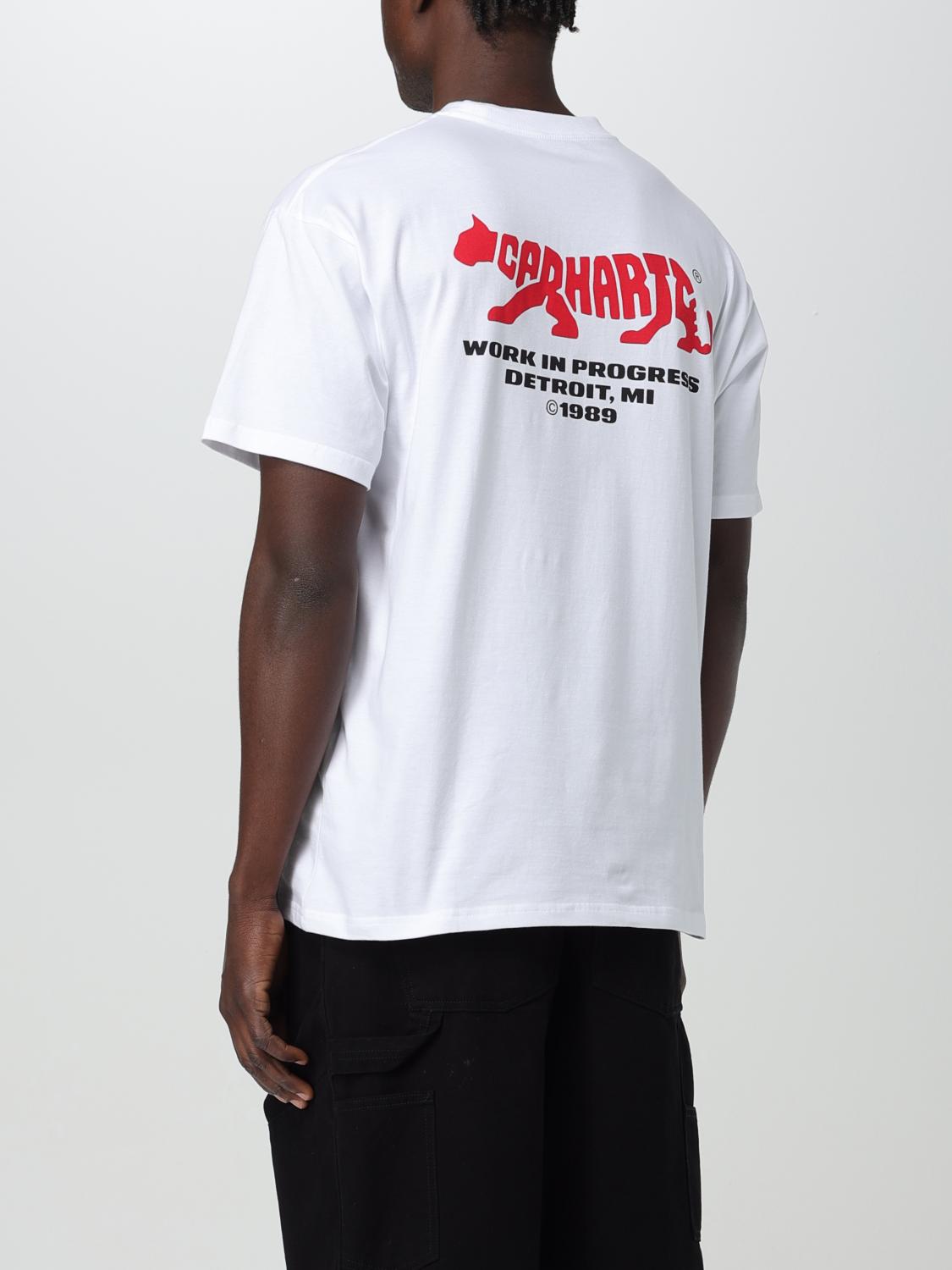 【Carhartt】コットンTシャツ ホワイト スタンダードクルーネックTシャツ