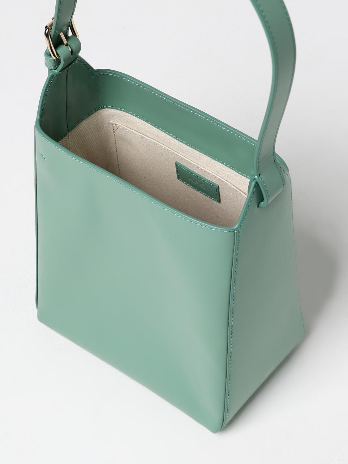 A.P.C. MINI BOLSO: Bolso de hombro mujer A.P.C., Verde - Img 4