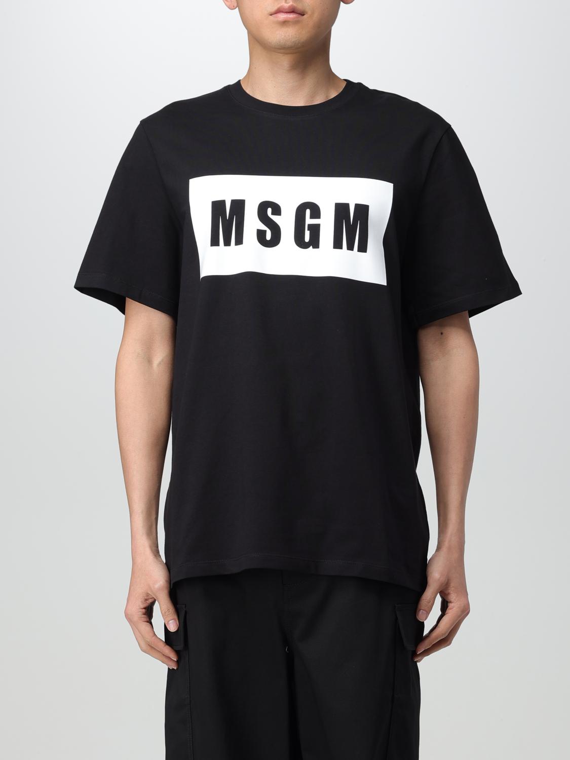 MSGM T-shirt men - Black | 2000MM520200002 | GIGLIO.COM