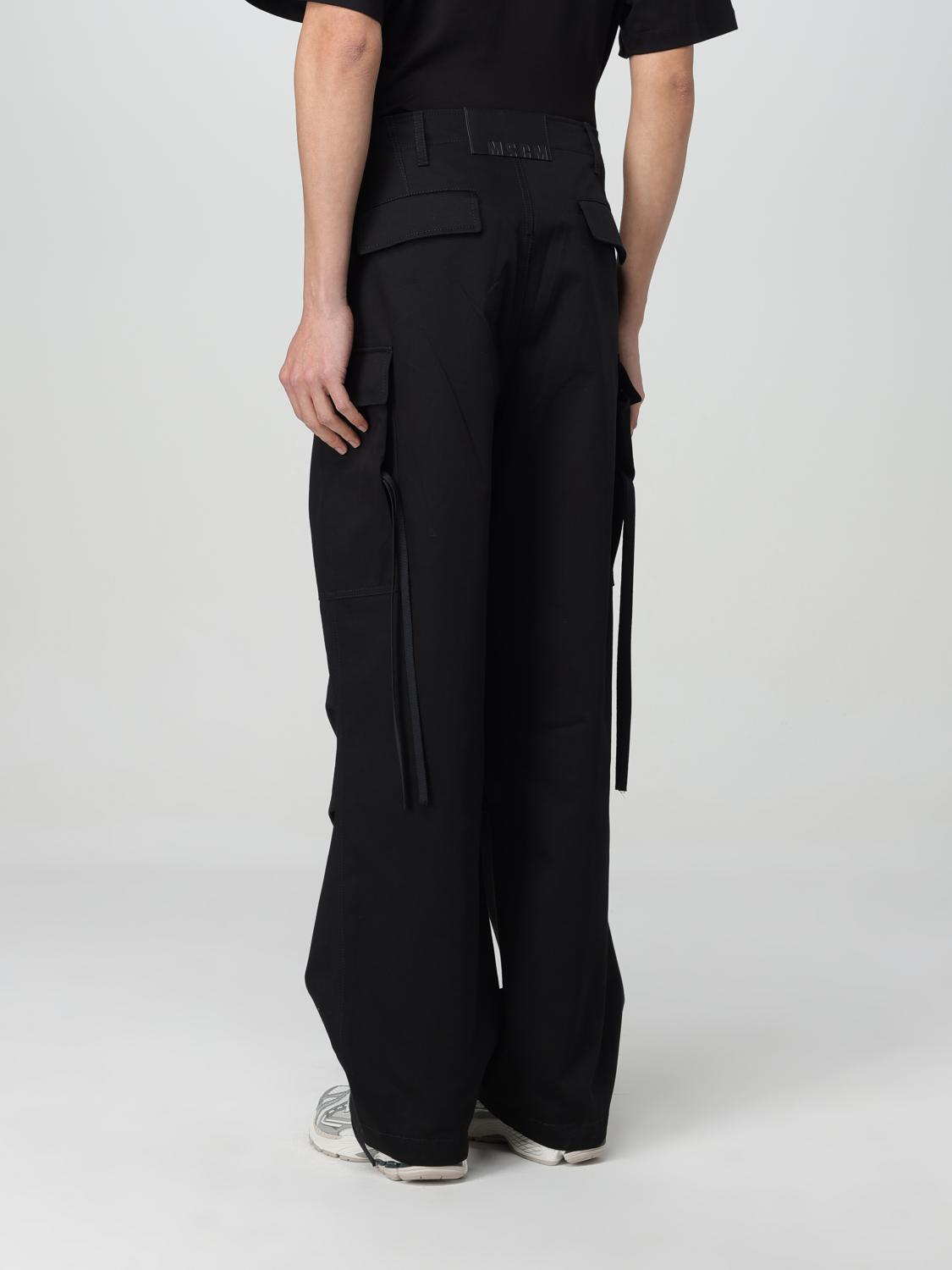 MSGM PANTS: Pants men MSGM, Black - Img 3