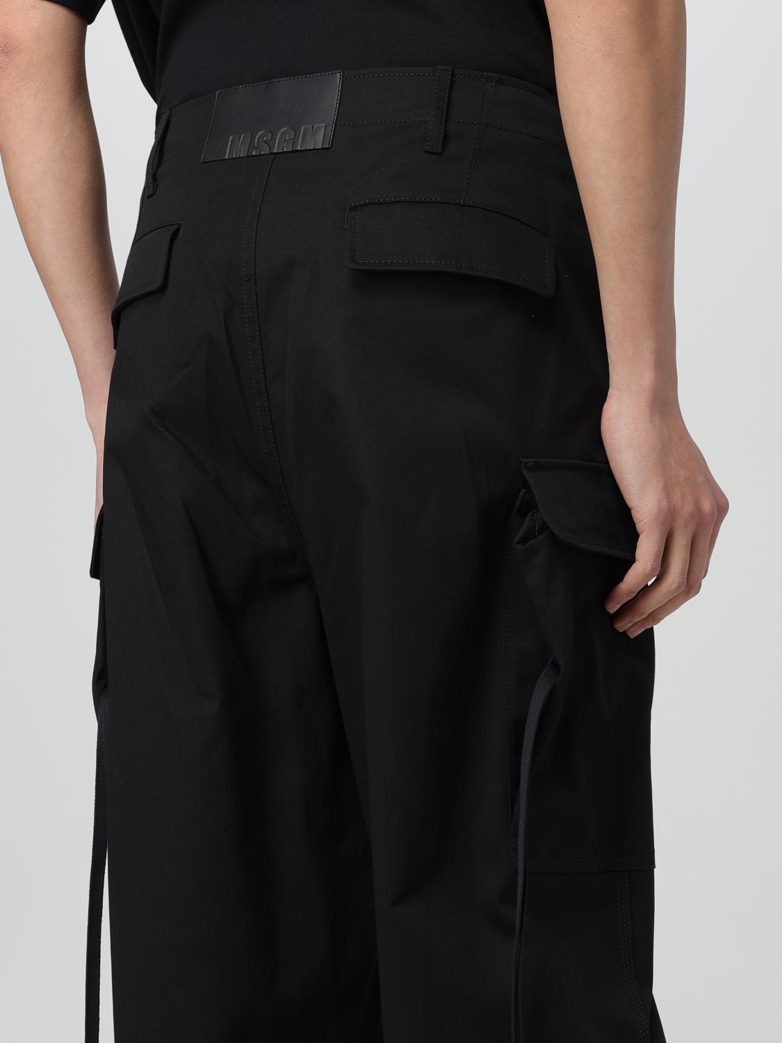 MSGM PANTS: Pants men MSGM, Black - Img 4