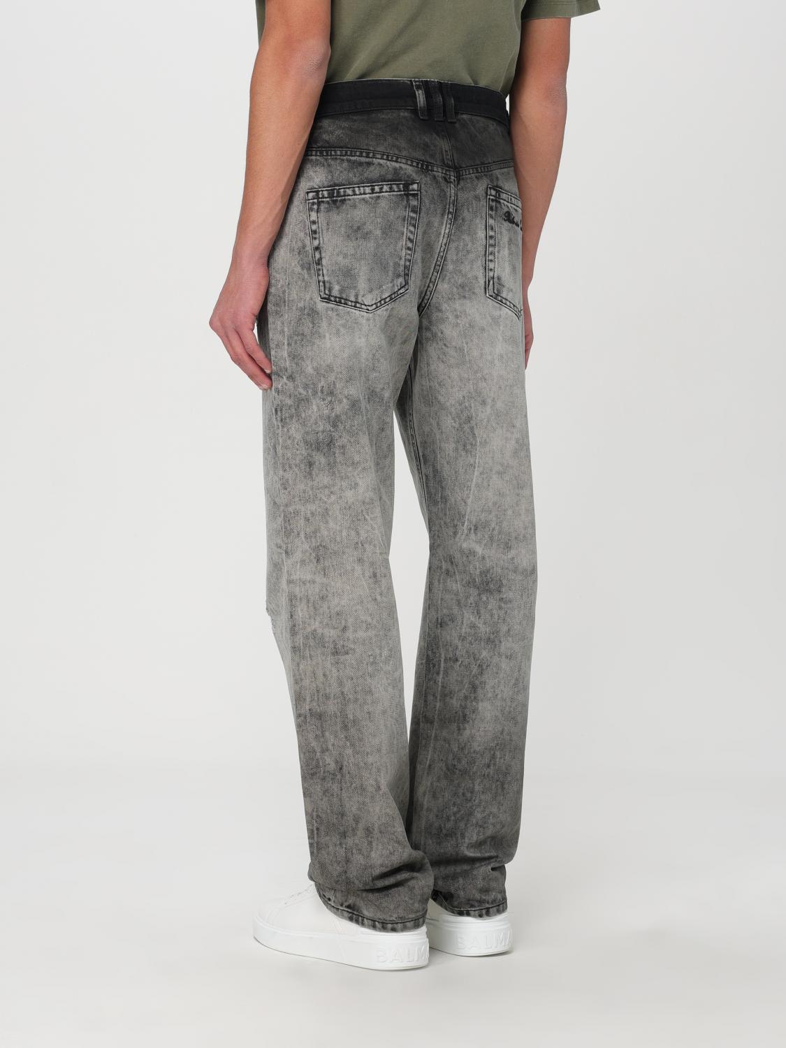 BALMAIN JEANS: Jeans men Balmain, Grey - Img 3