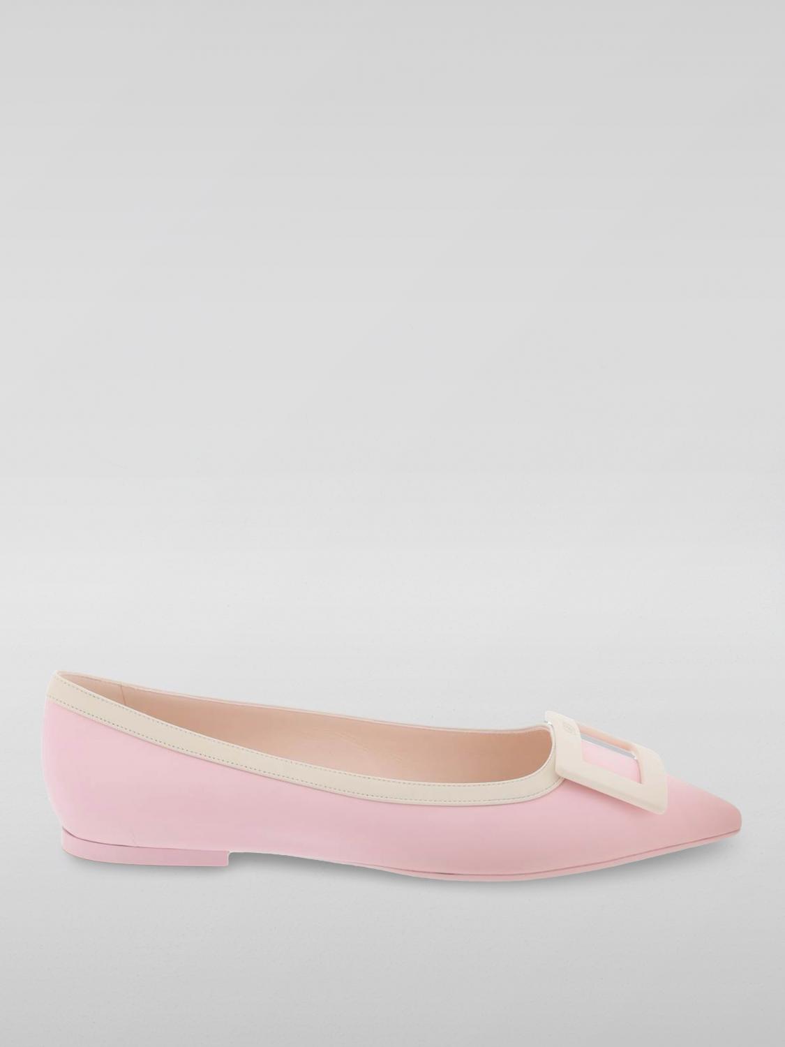 Roger Vivier ピンクフラットシューズ