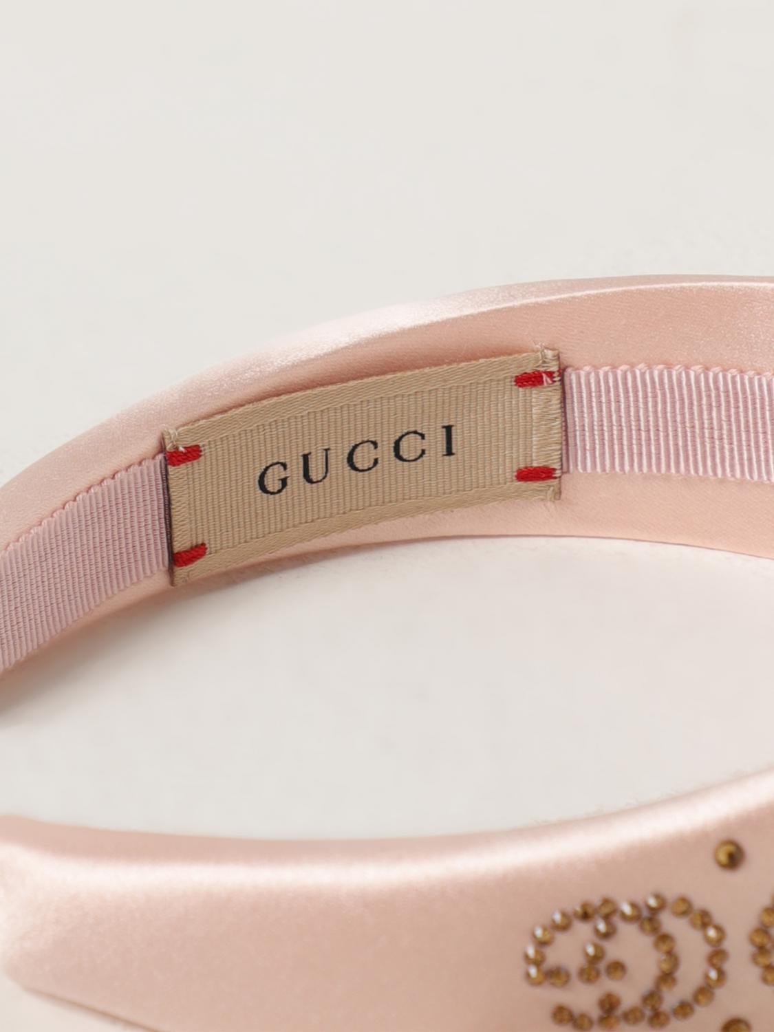 GUCCI: Hair clip kids - Pink | Gucci hairband 7772543HAYR online