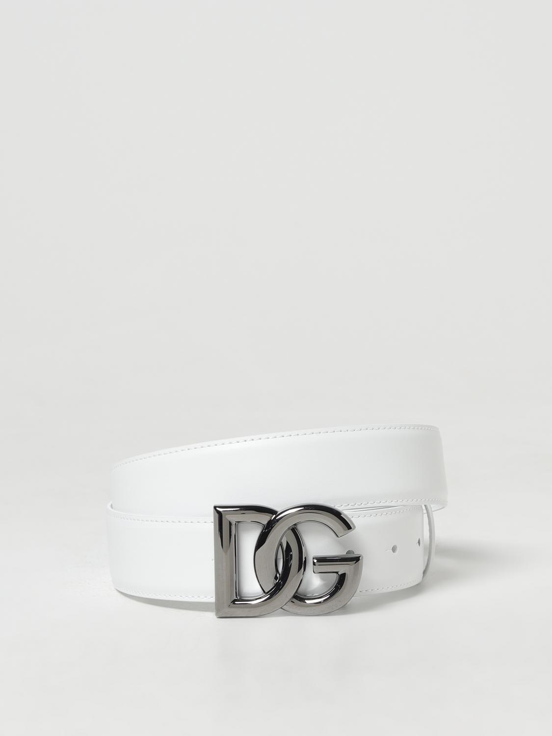 DOLCE GABBANA: Belt men White Dolce Gabbana belt